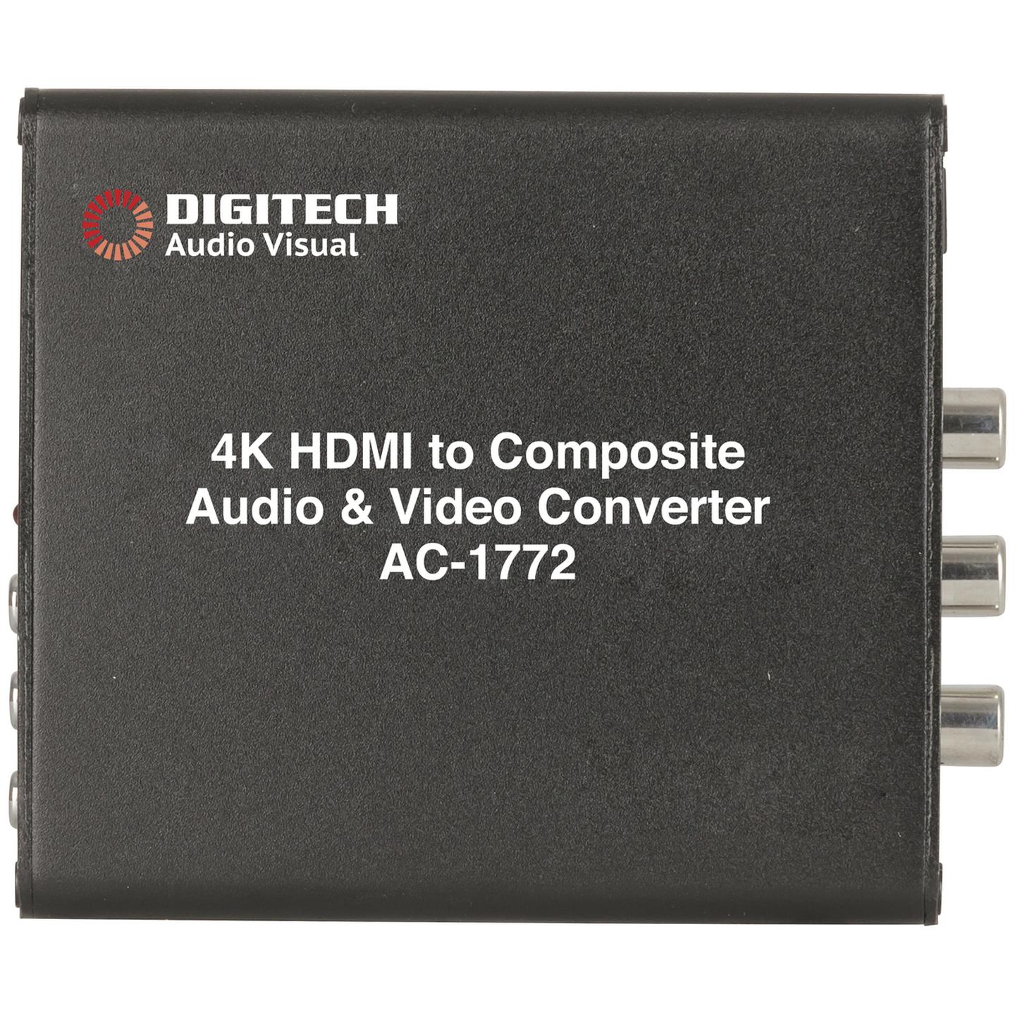 4K HDMI to Composite Audio and Video Converter