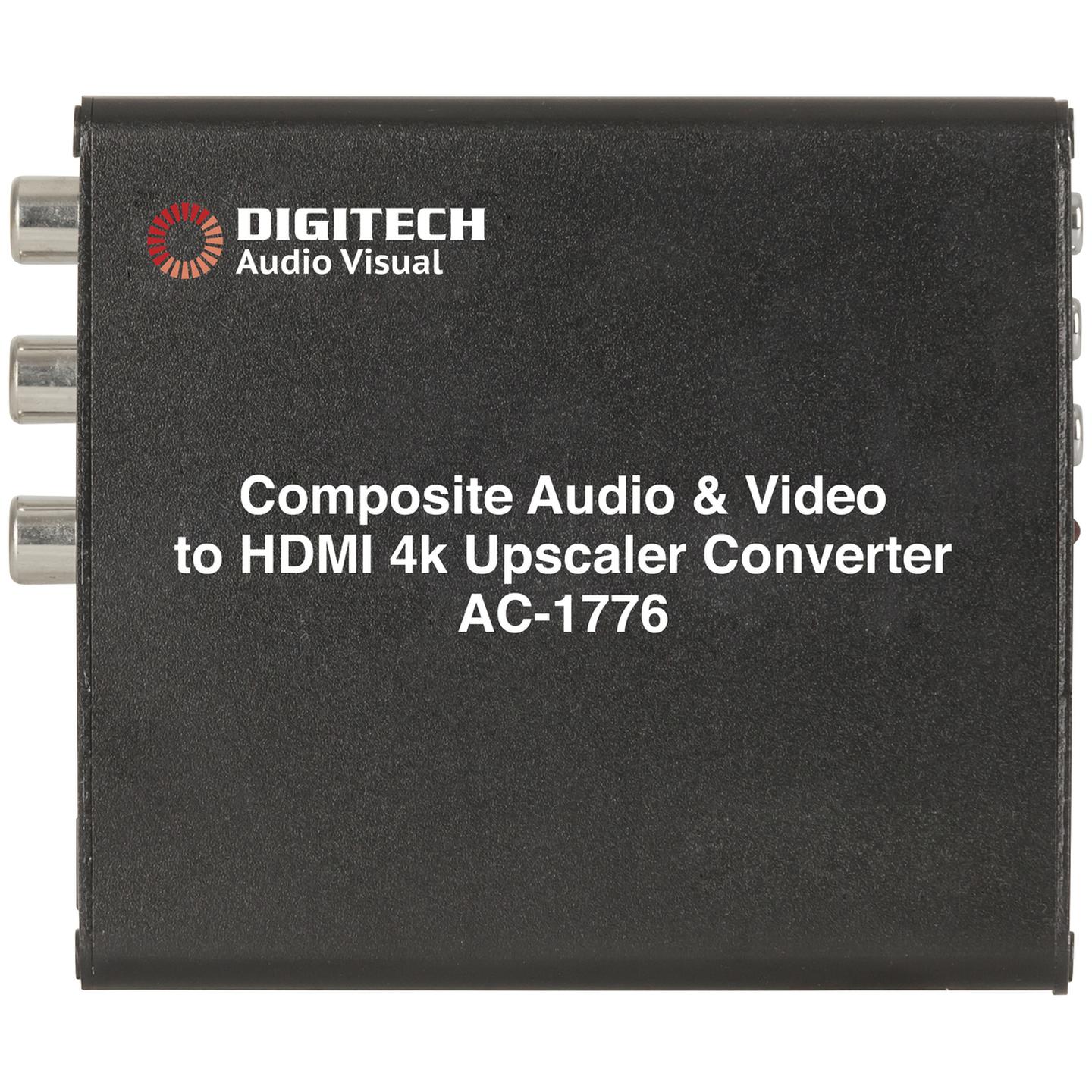 COMPOSITE AUDIO VIDEO TO 4K HDMI UPSCALER CONVERTER