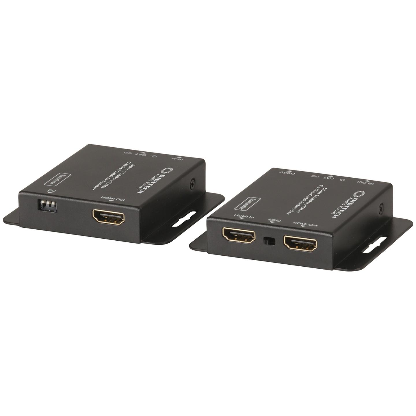 50m 1080p HDMI Cat5e/Cat6 Extender with Infrared