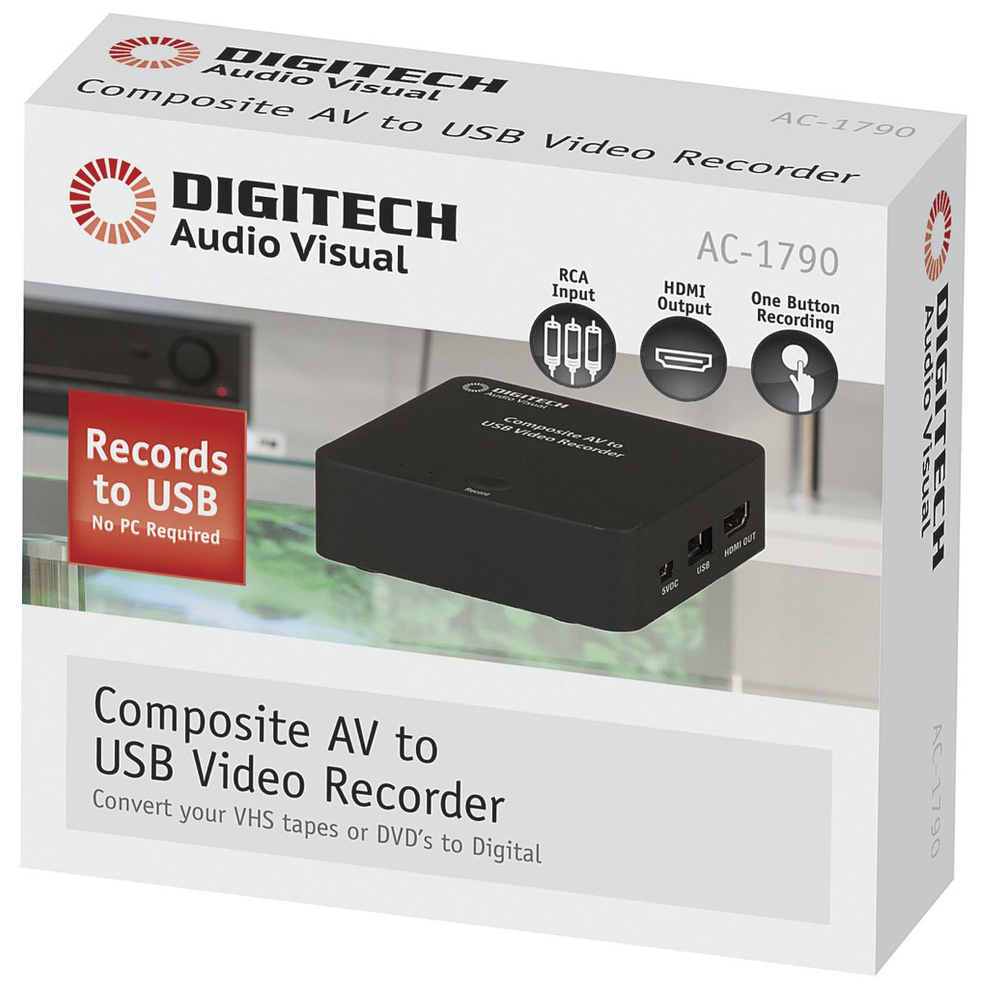 Composite AV to USB Video Recorder