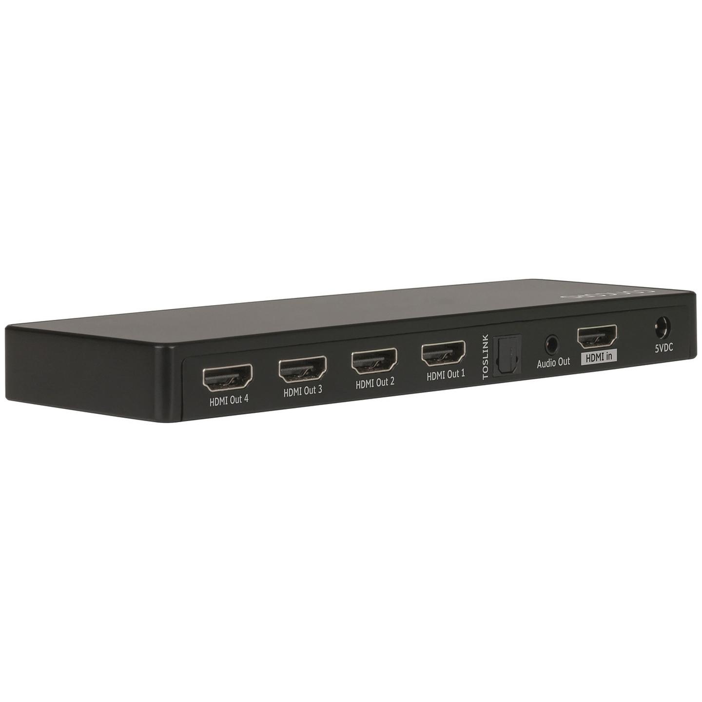 Concord 4 Way 4K HDMI Splitter with Downscaling