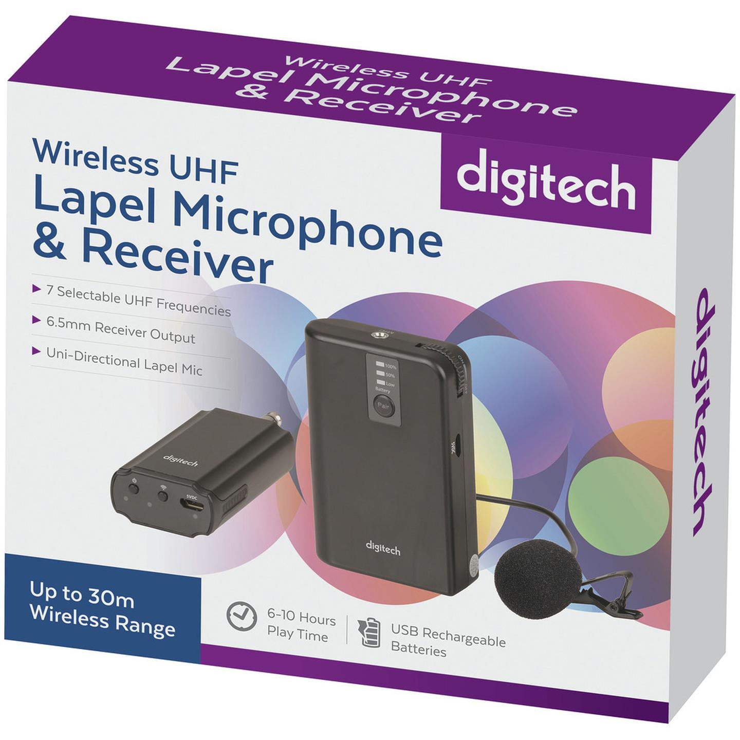Digitech Wireless UHF Lapel Microphone and Receiver