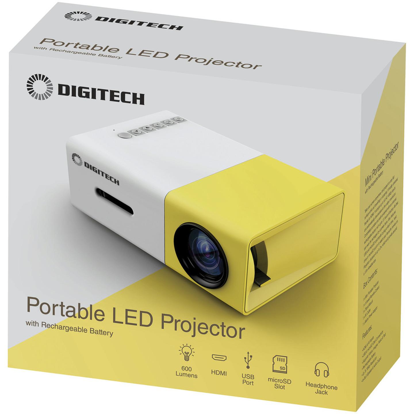 Portable LED Projector with HDMI & USB