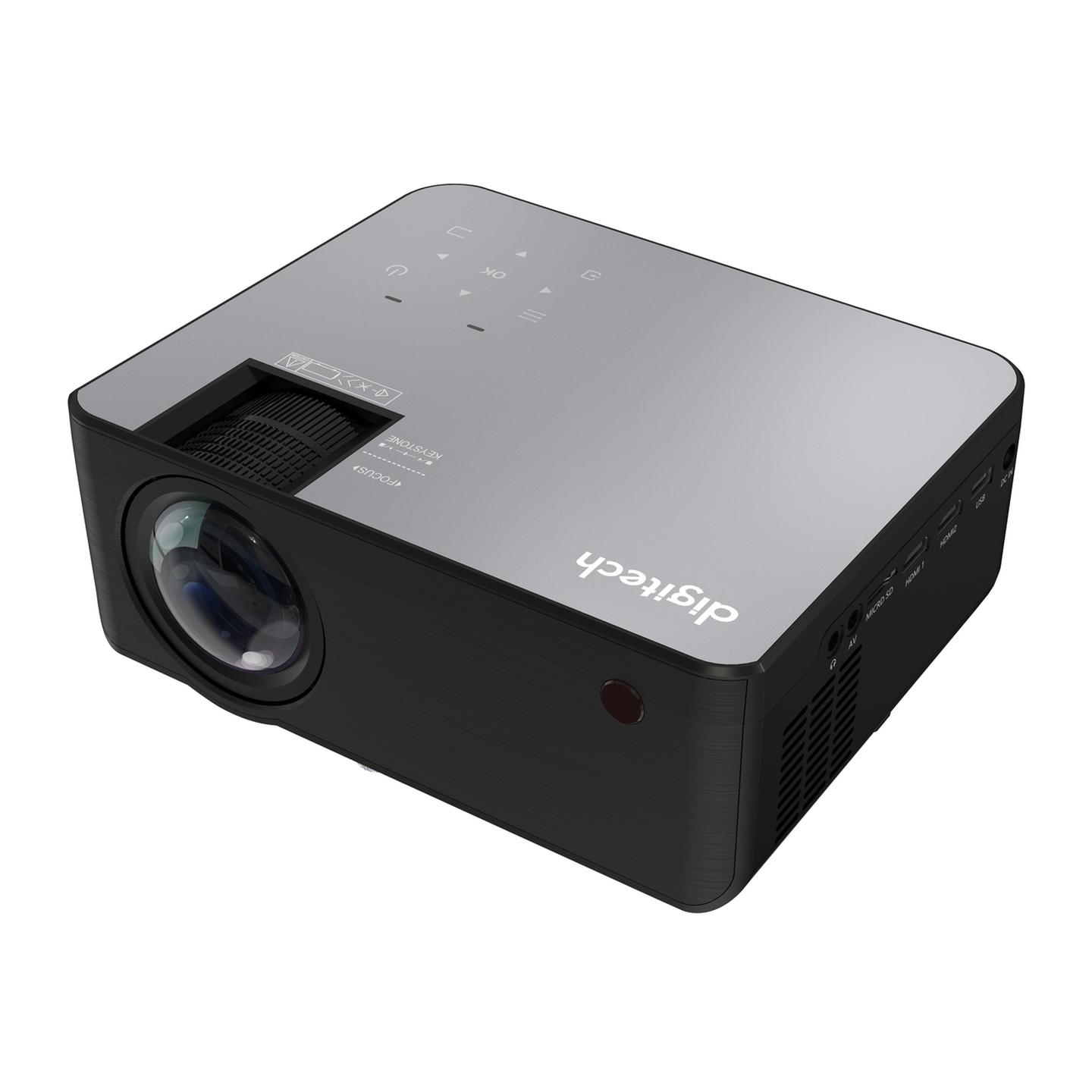Digitech HD Projector with HDMI USB and VGA Inputs and Built-in Speakers