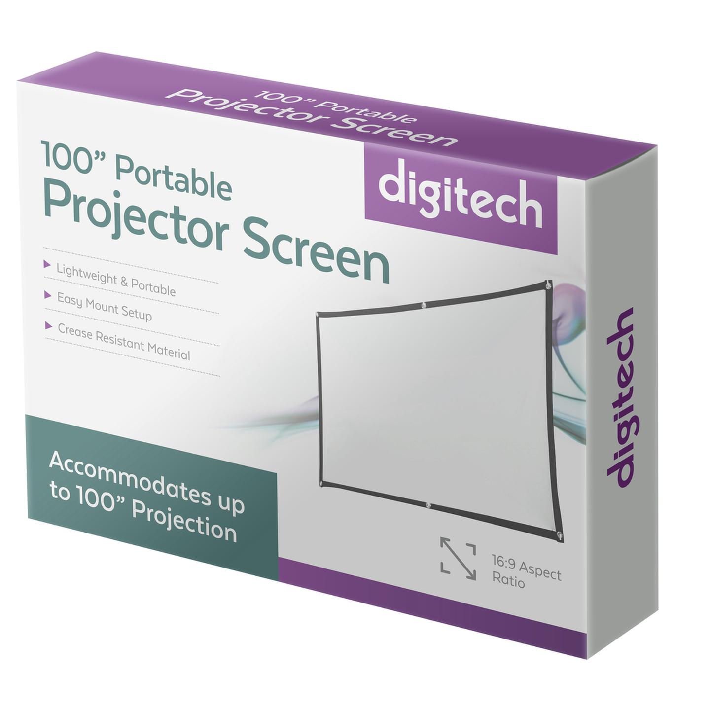 Digitech 100 Inch Portable Projector Screen SIGHT
