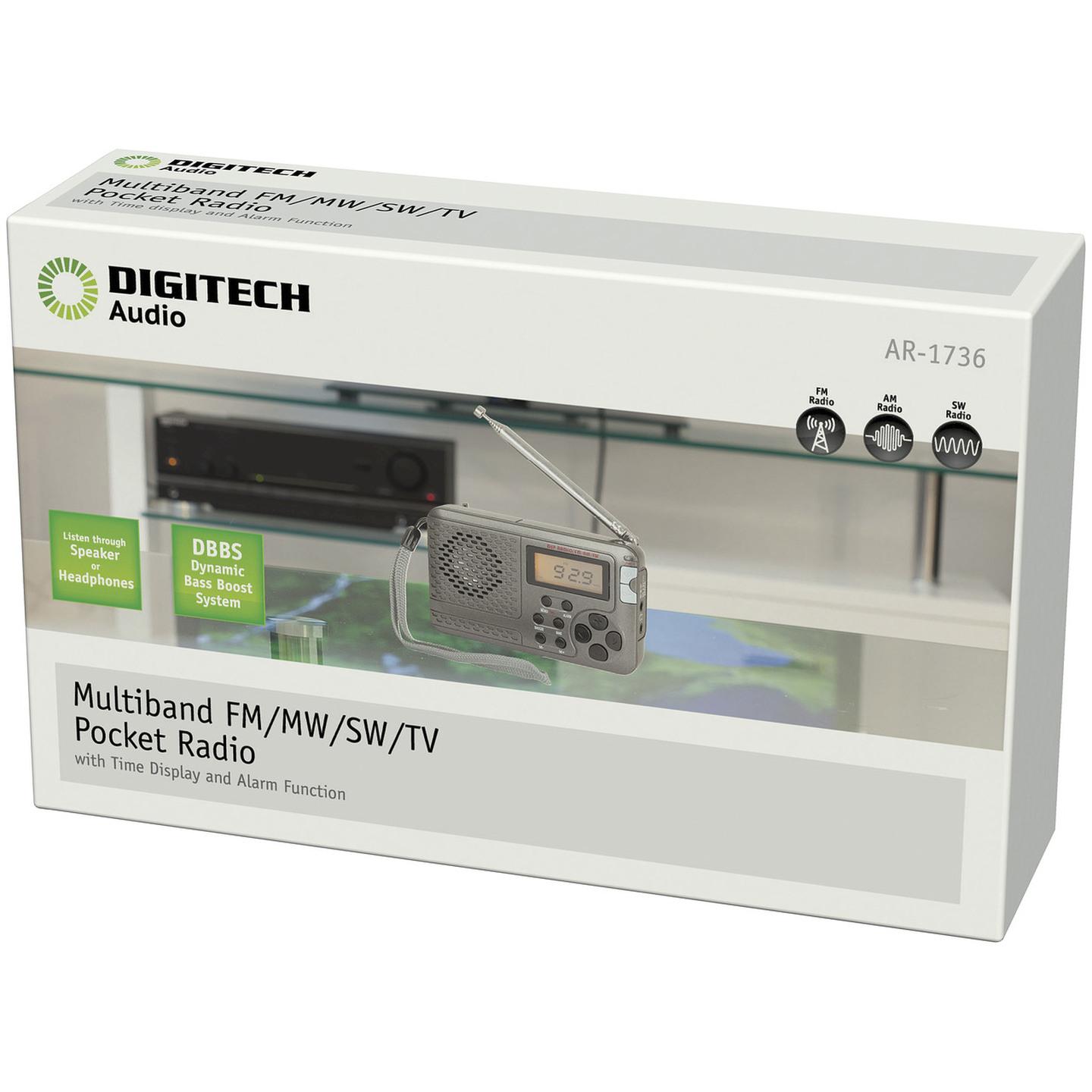 Digitech Multiband FM/MW/SW Pocket Radio