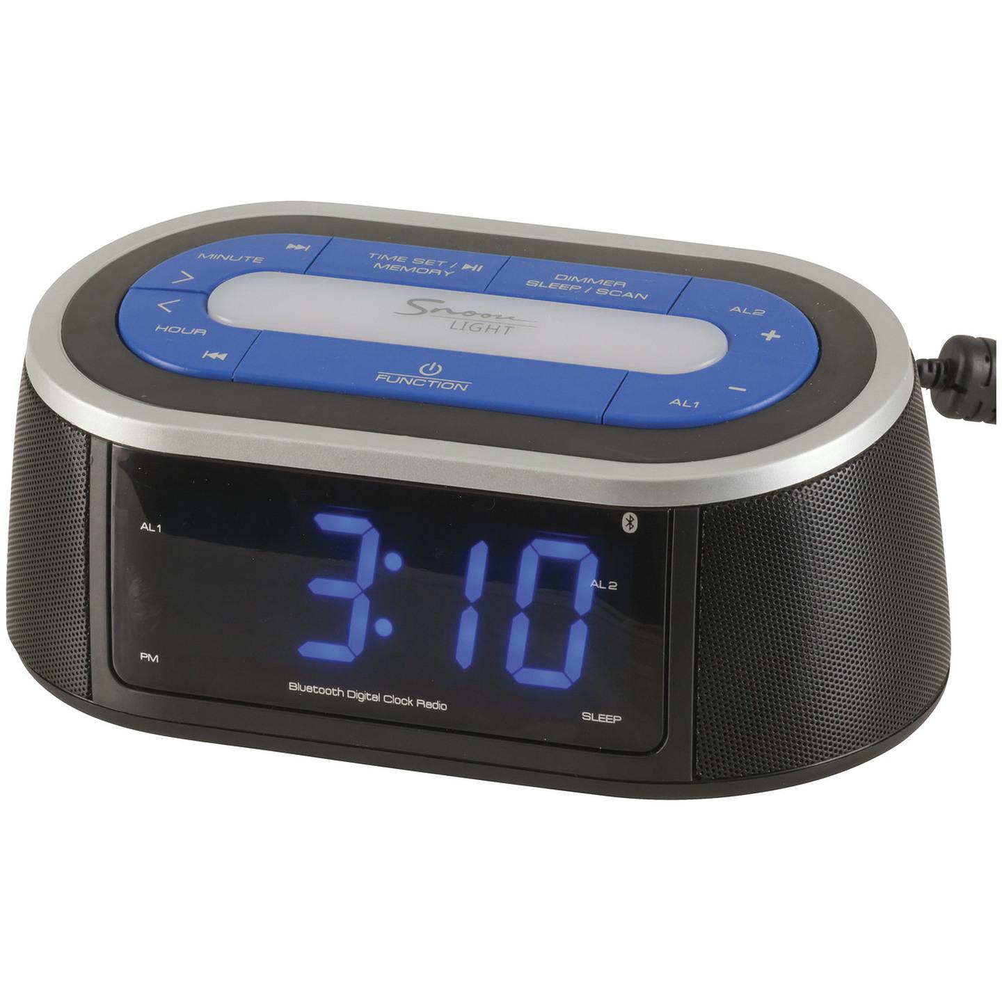 LED Clock Radio with Night Light and Bluetooth Technology
