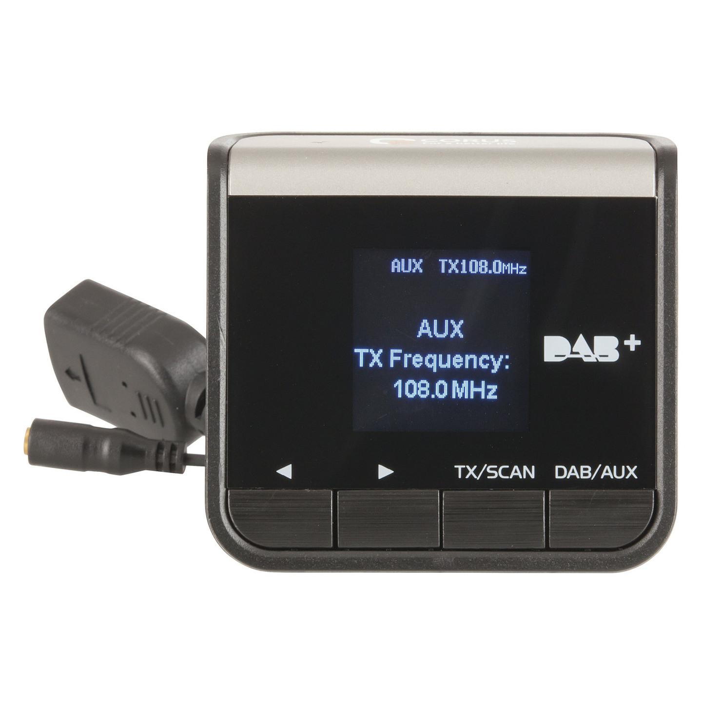 In Car DAB Receiver with FM Transmitter
