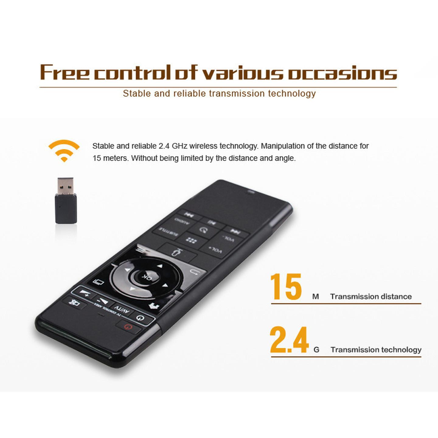 Wireless Air Mouse Remote with Voice Assist