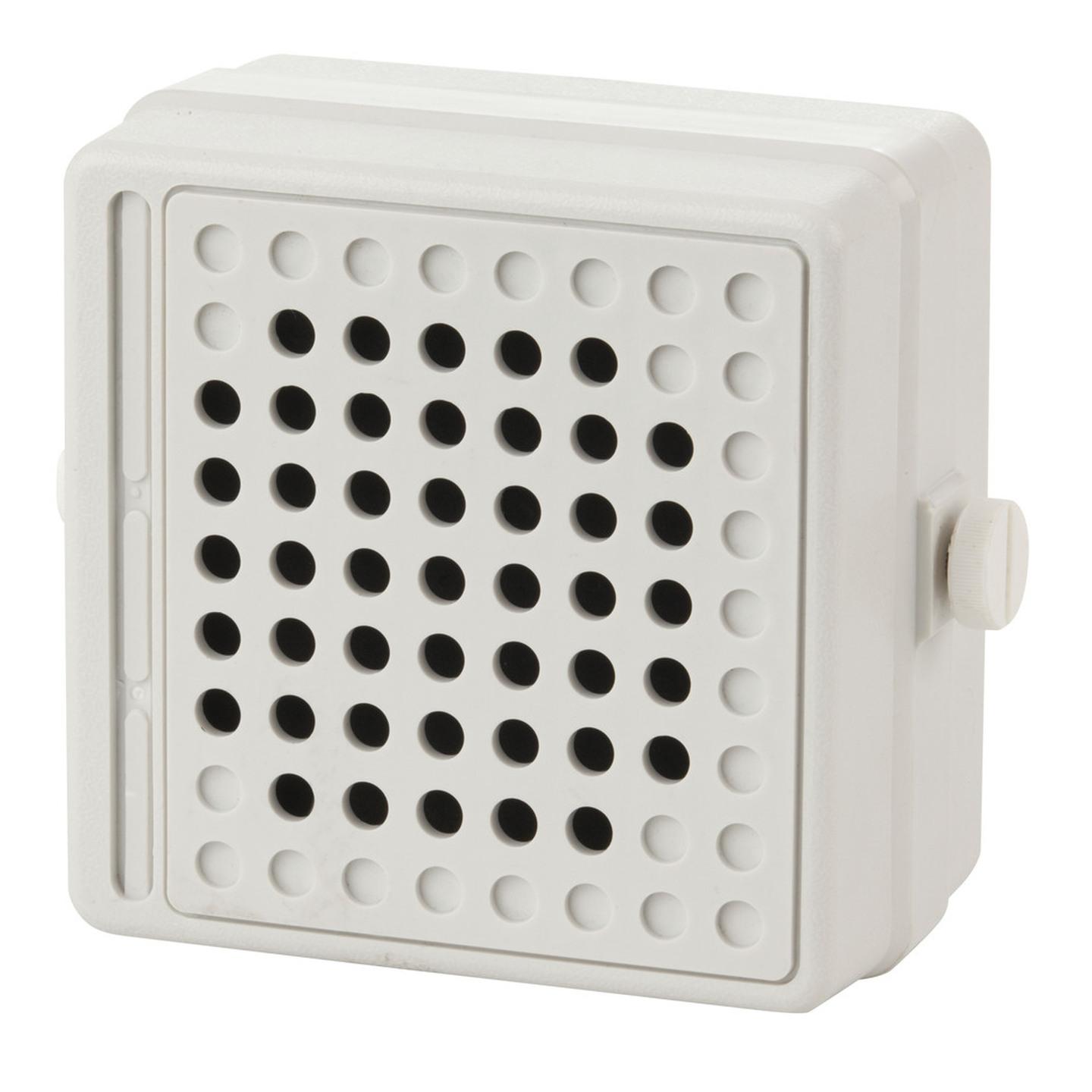 4 Inch White Communications Speaker Box - 8 Watts Weatherproof Mylar