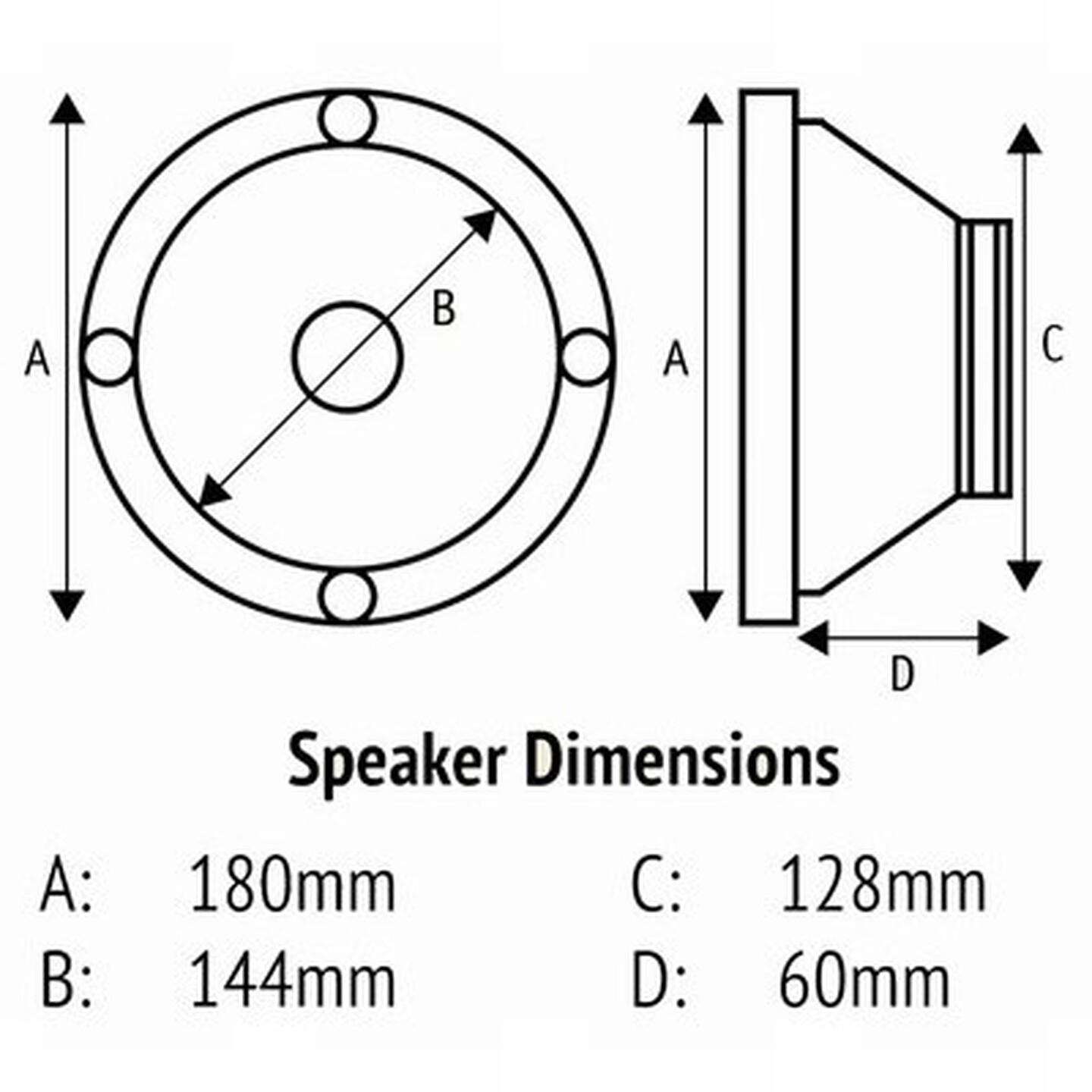 6.5 Inch Marine Speaker Pair