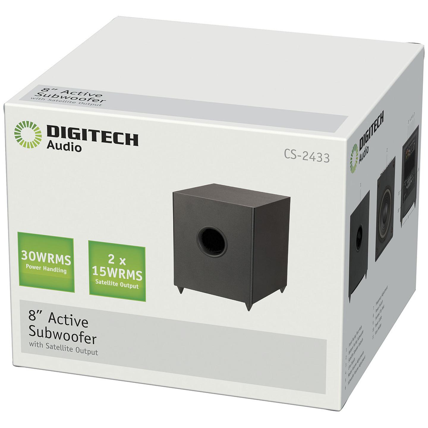 8 Active Subwoofer with Satellite Output