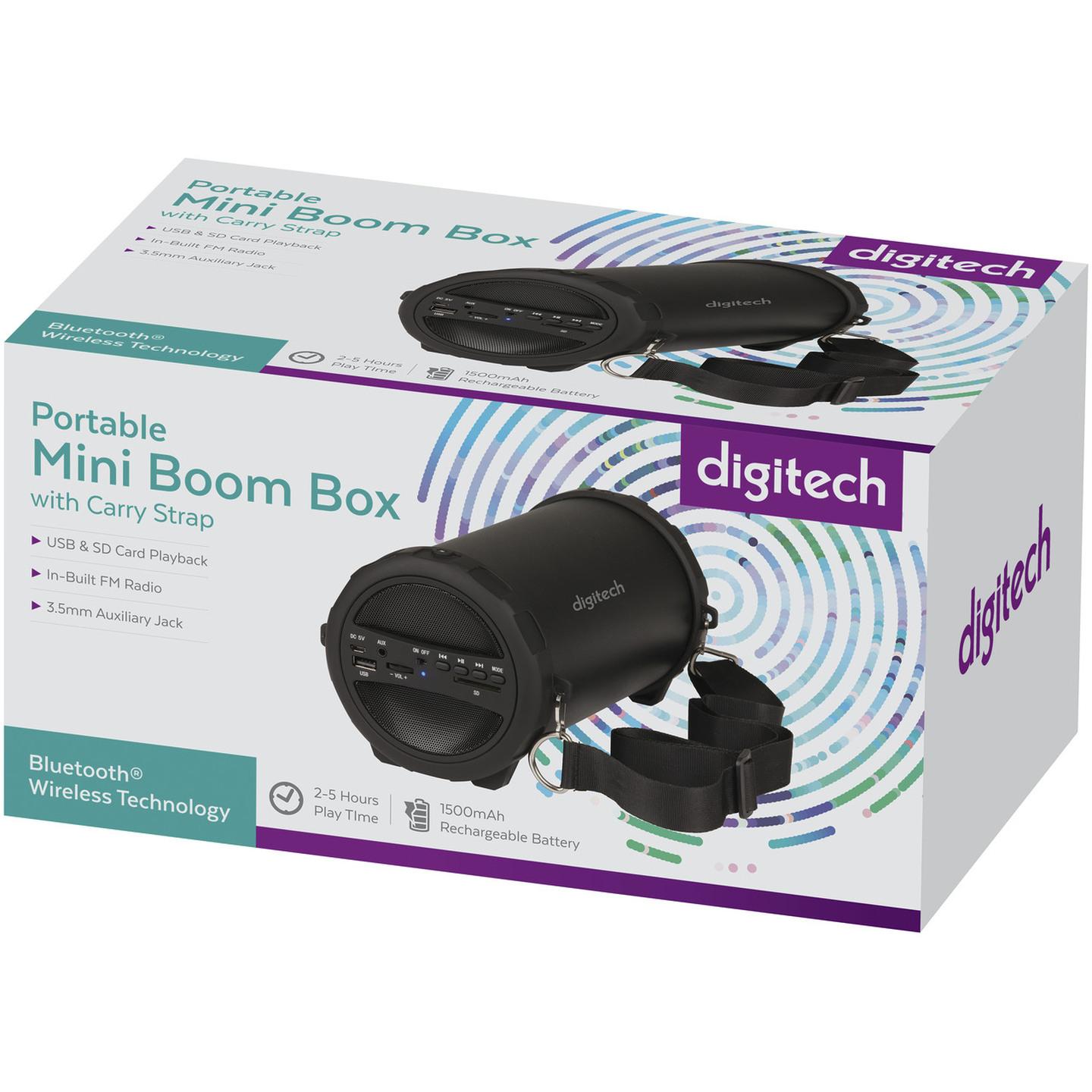 Portable Mini Boom Box with Bluetooth Technology