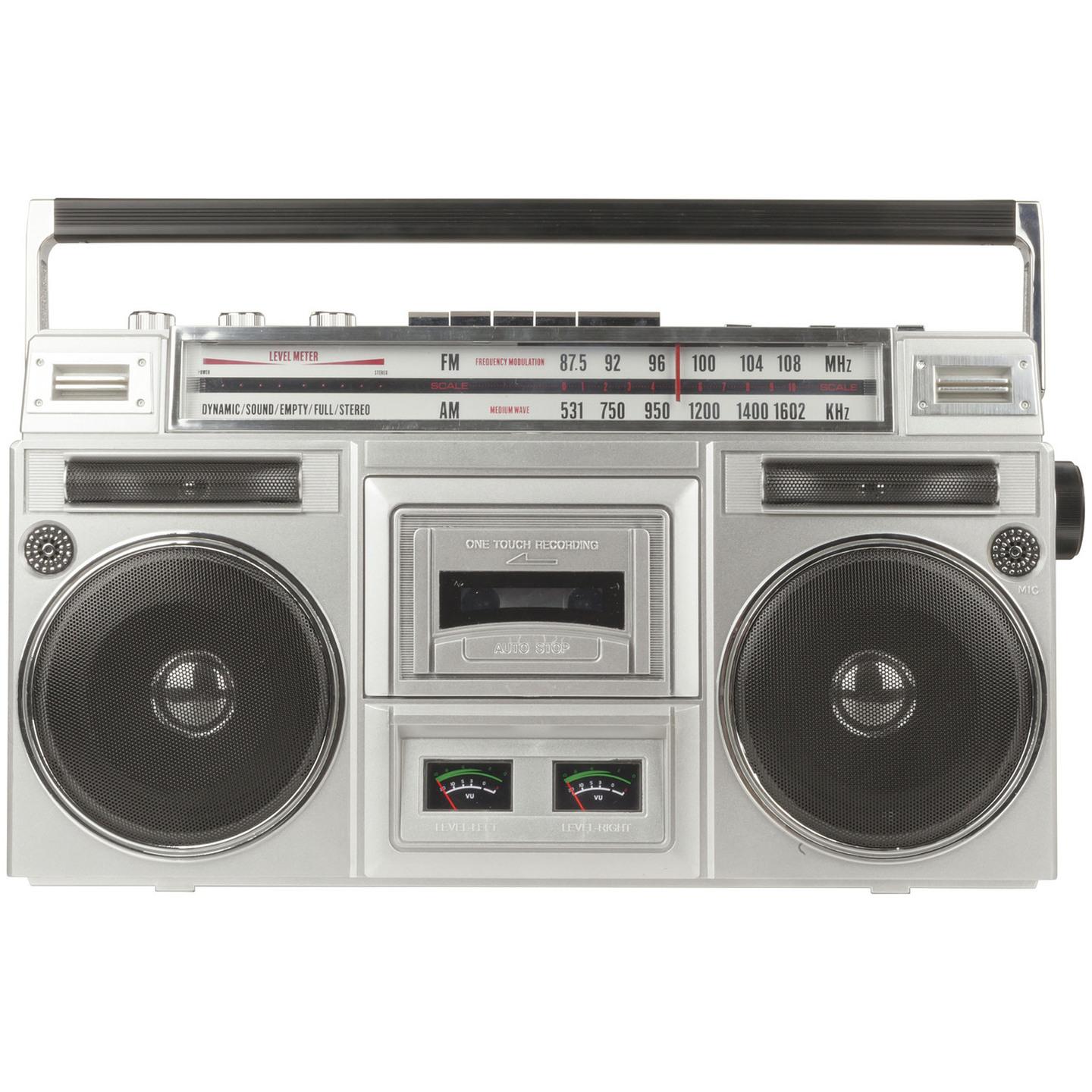 Ghetto Blaster with Bluetooth Cassette Player and Radio
