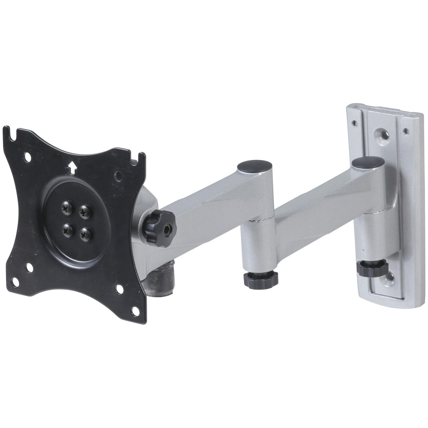 LCD Monitor Swing Arm Wall Bracket with Two Slide-In Locking Plates