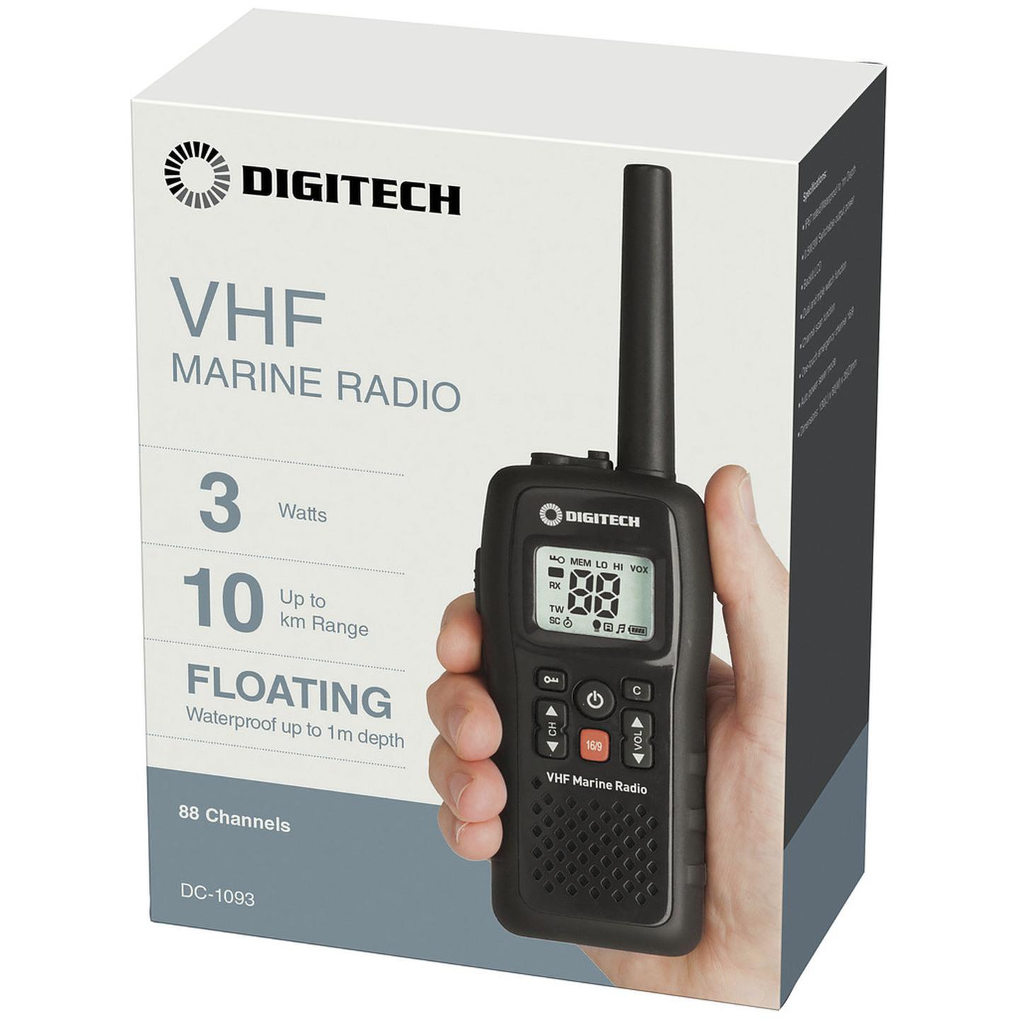 3W VHF Marine Radio Transceiver - Waterproof
