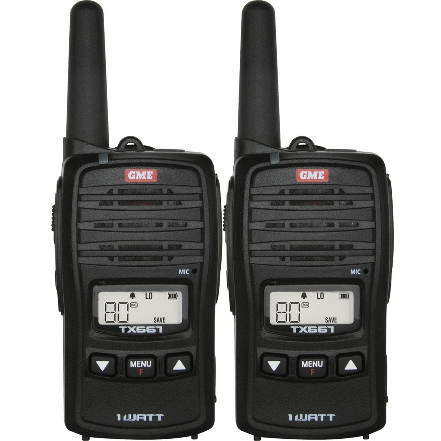 GME 1W UHF Transceiver TX667TP Twin Pack