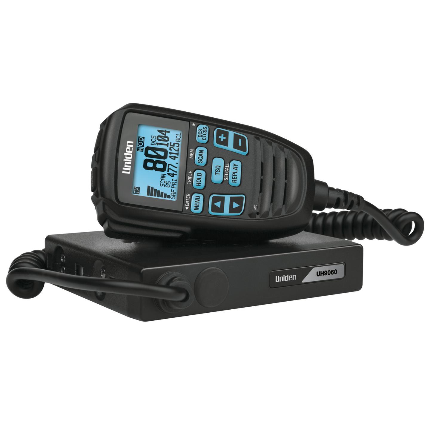 Uniden 5W UHF CB Radio with Microphone Display and Control UH9060