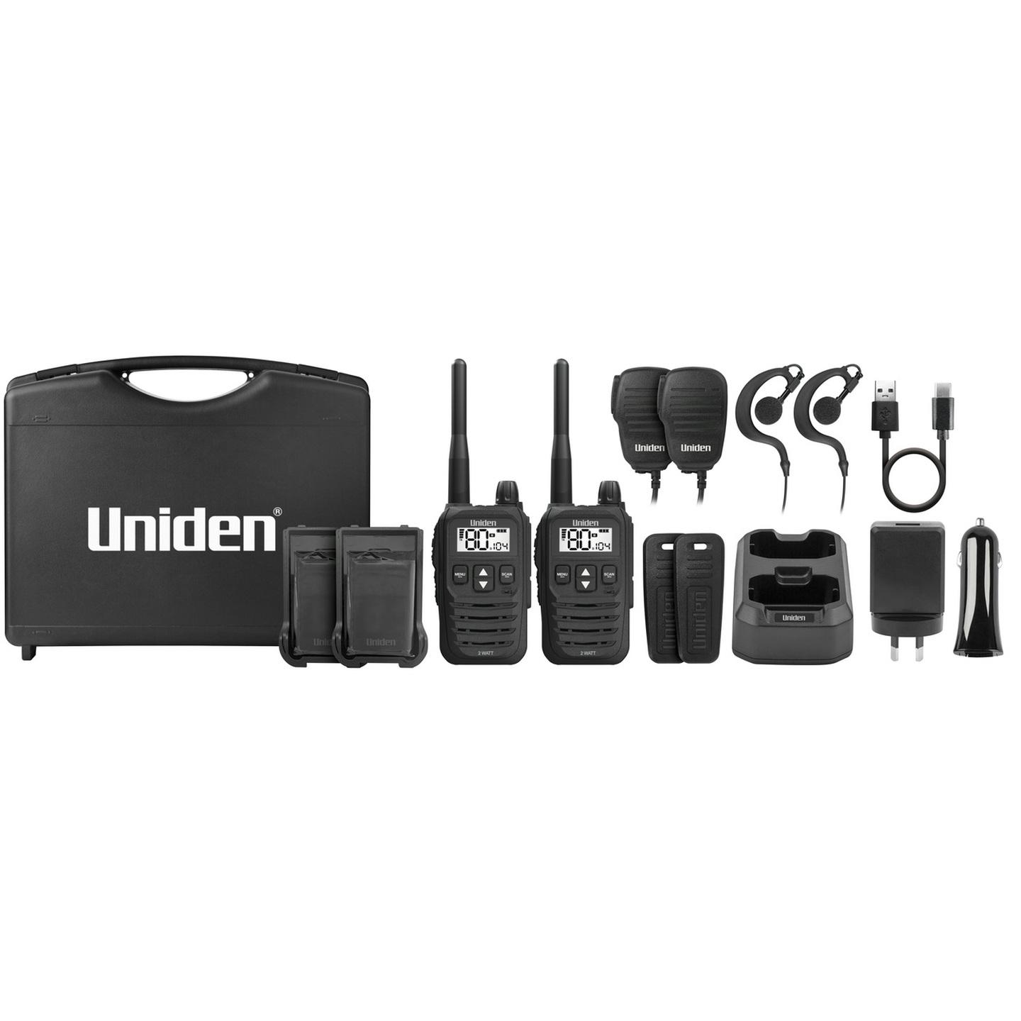 Uniden 2W UHF Hand Held Transciever  Accessories Pack UH825P