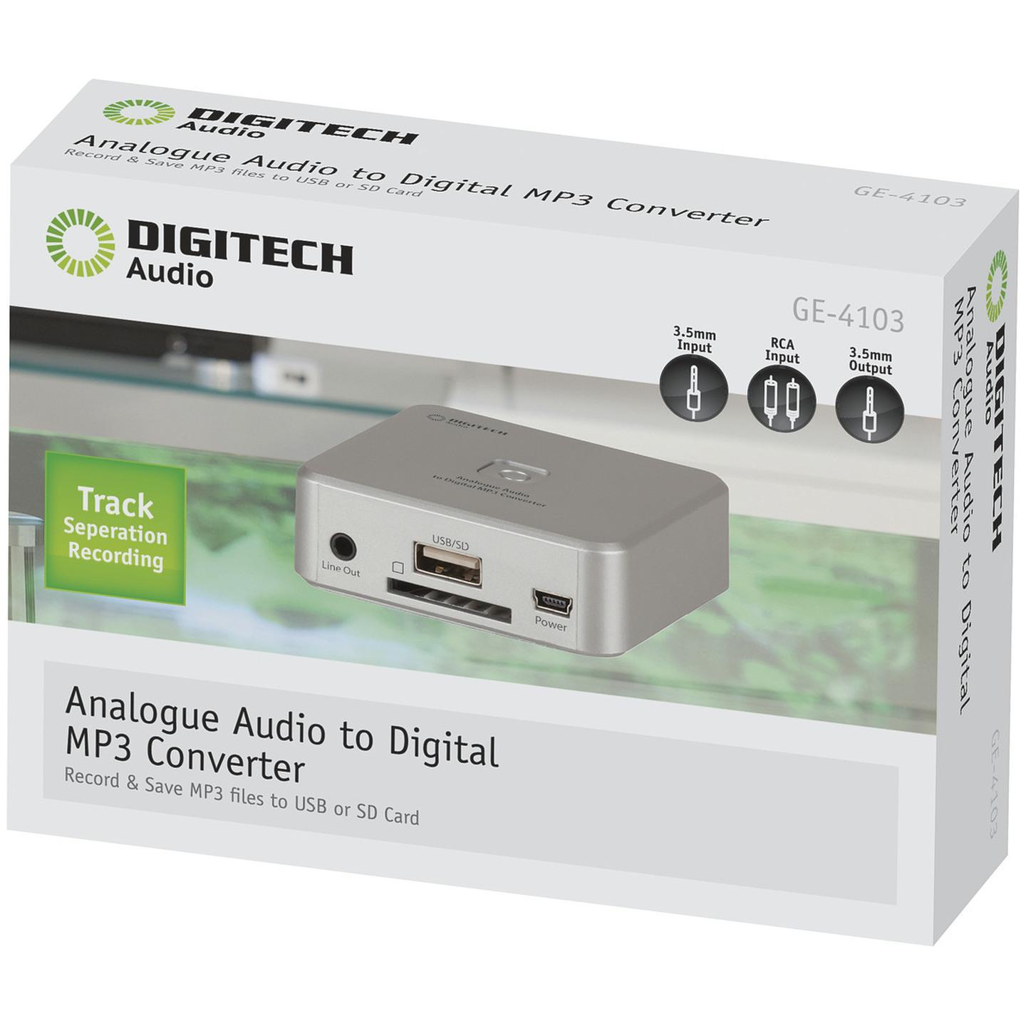 Analogue Audio to Digital MP3 Converter  