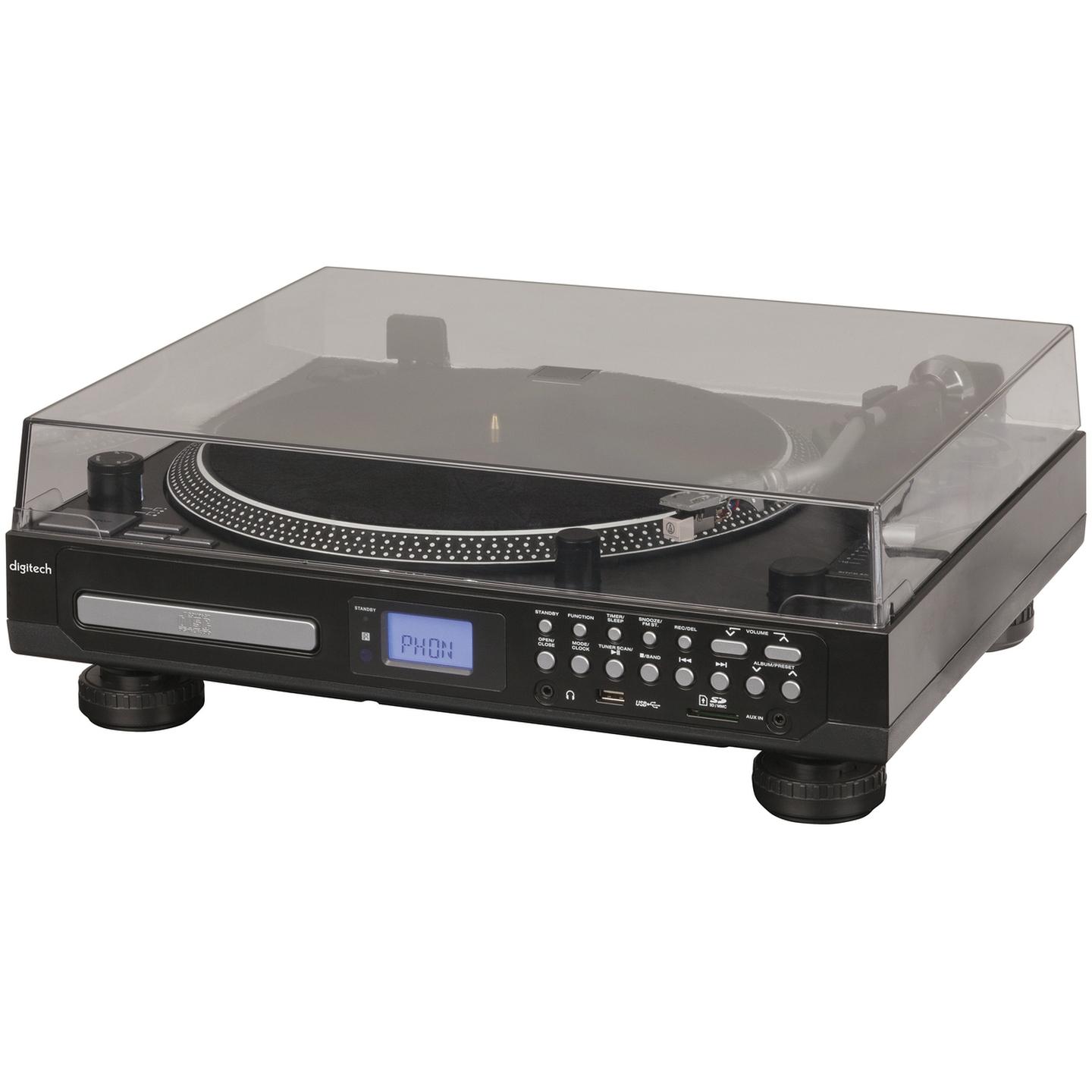 Turntable with CD Player & USB/SD 