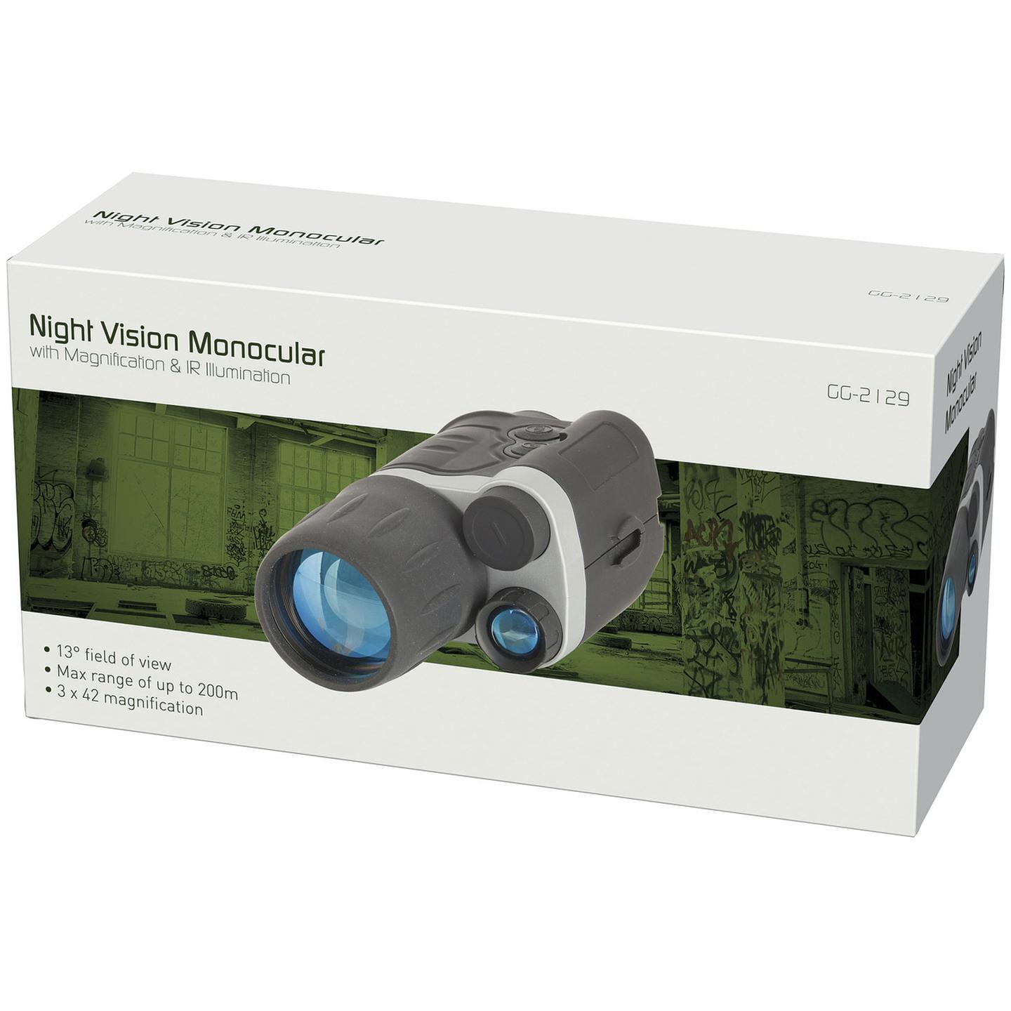 Night Vision Monocular with 3 x Magnification & IR Illumination