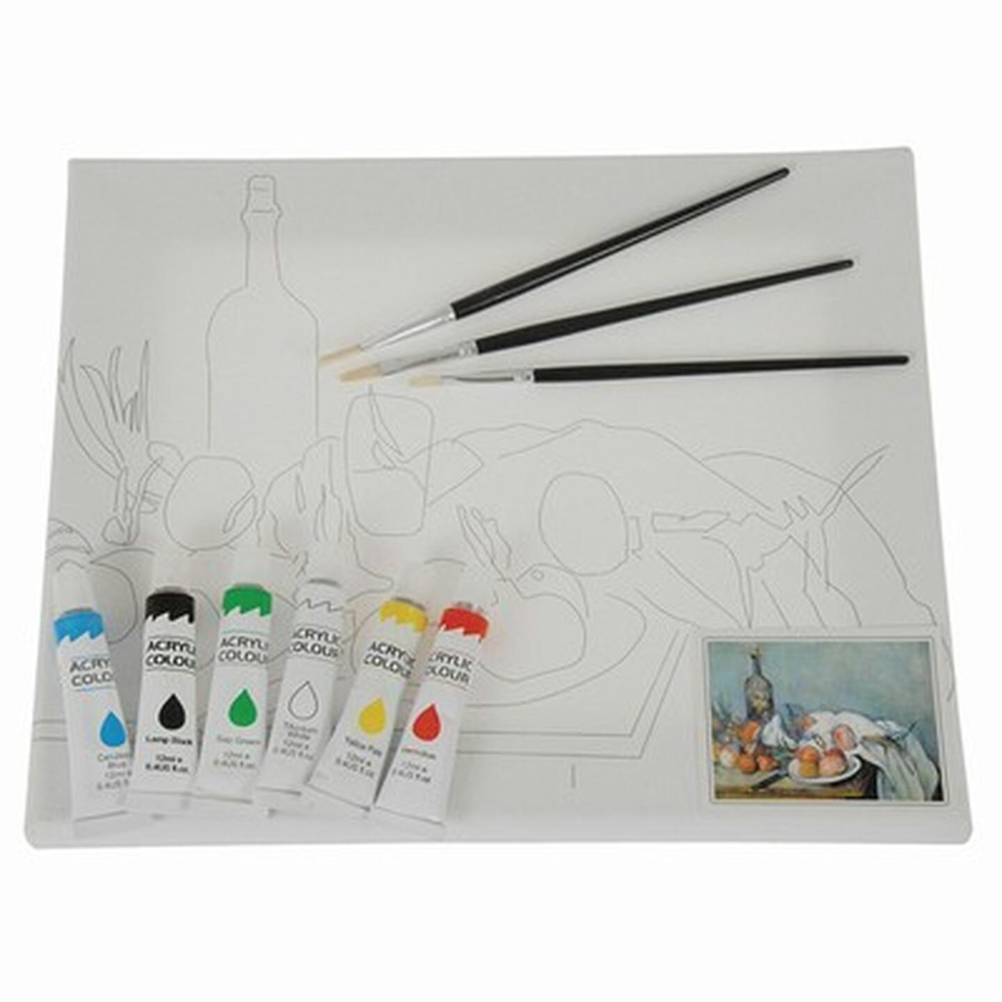 Kit Painting with Canvas Brushes & Colours