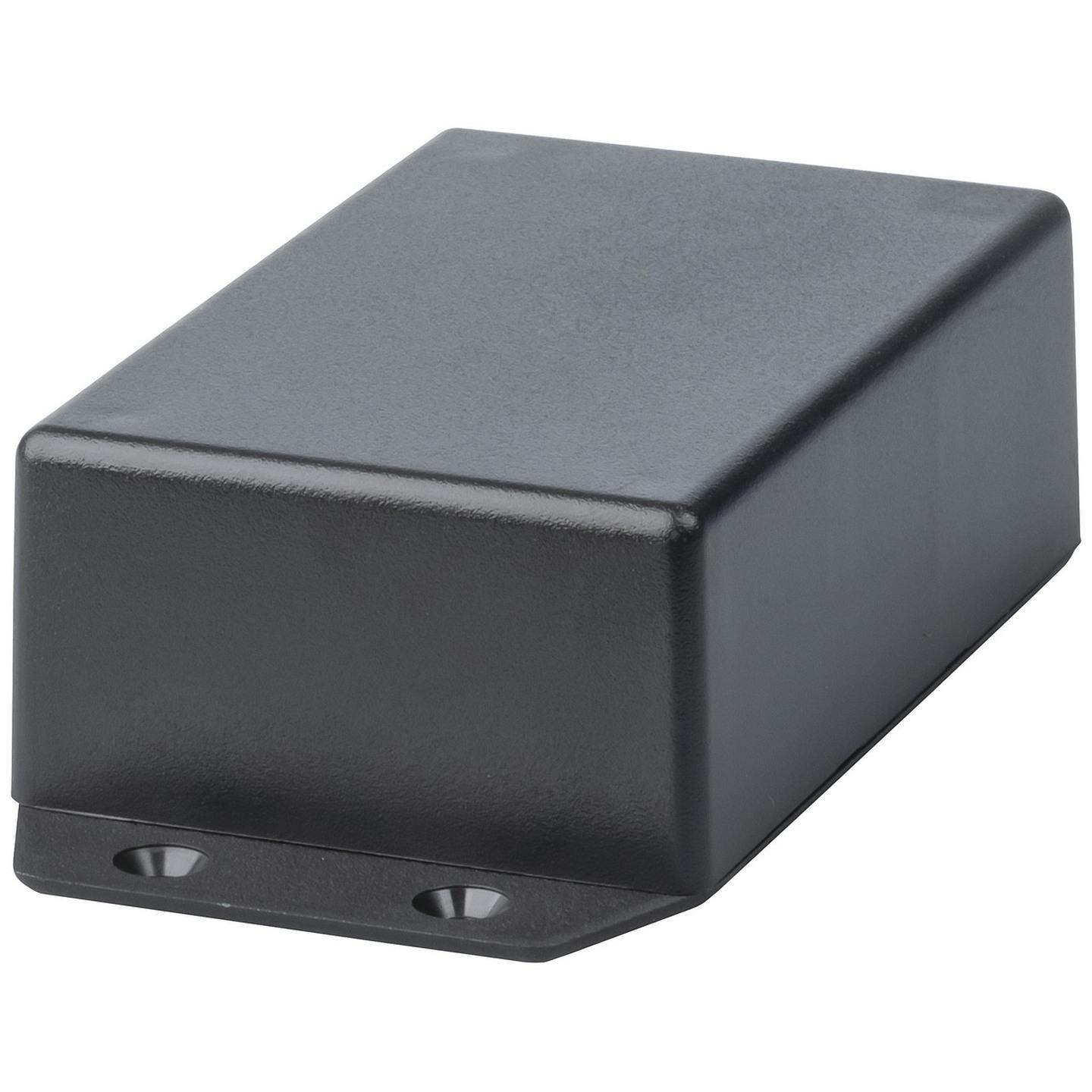 Jiffy Box - Black with mounting flange - 83X54X31 - UB5
