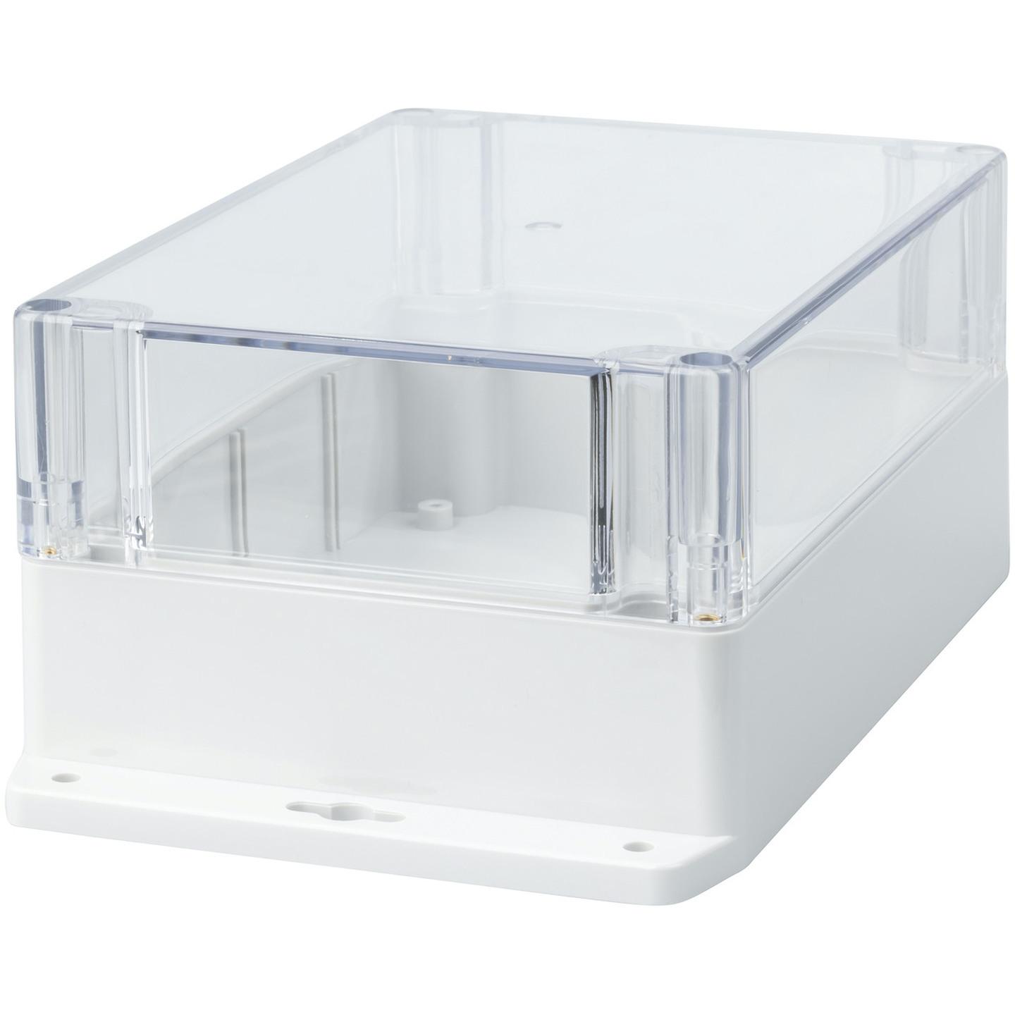 Sealed Polycarbonate Enclosure with Mounting Flange 171W x 121D x 80Hmm