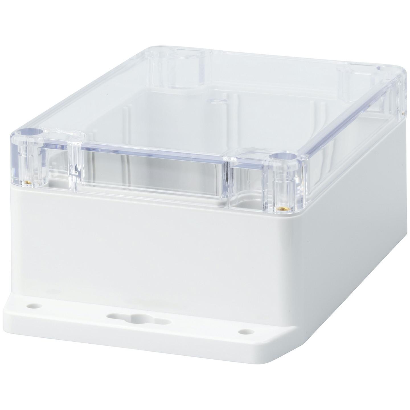 IP65 Sealed Polycarbonate Enclosure with Mounting Flange 115W x 90D x 55Hmm