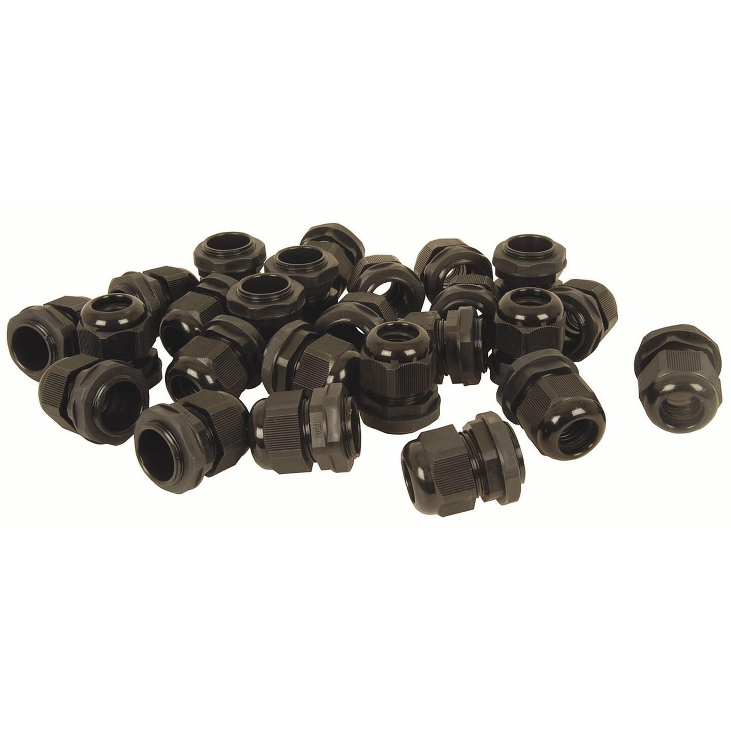 CABLE GLAND 13-18MM BLK PK25