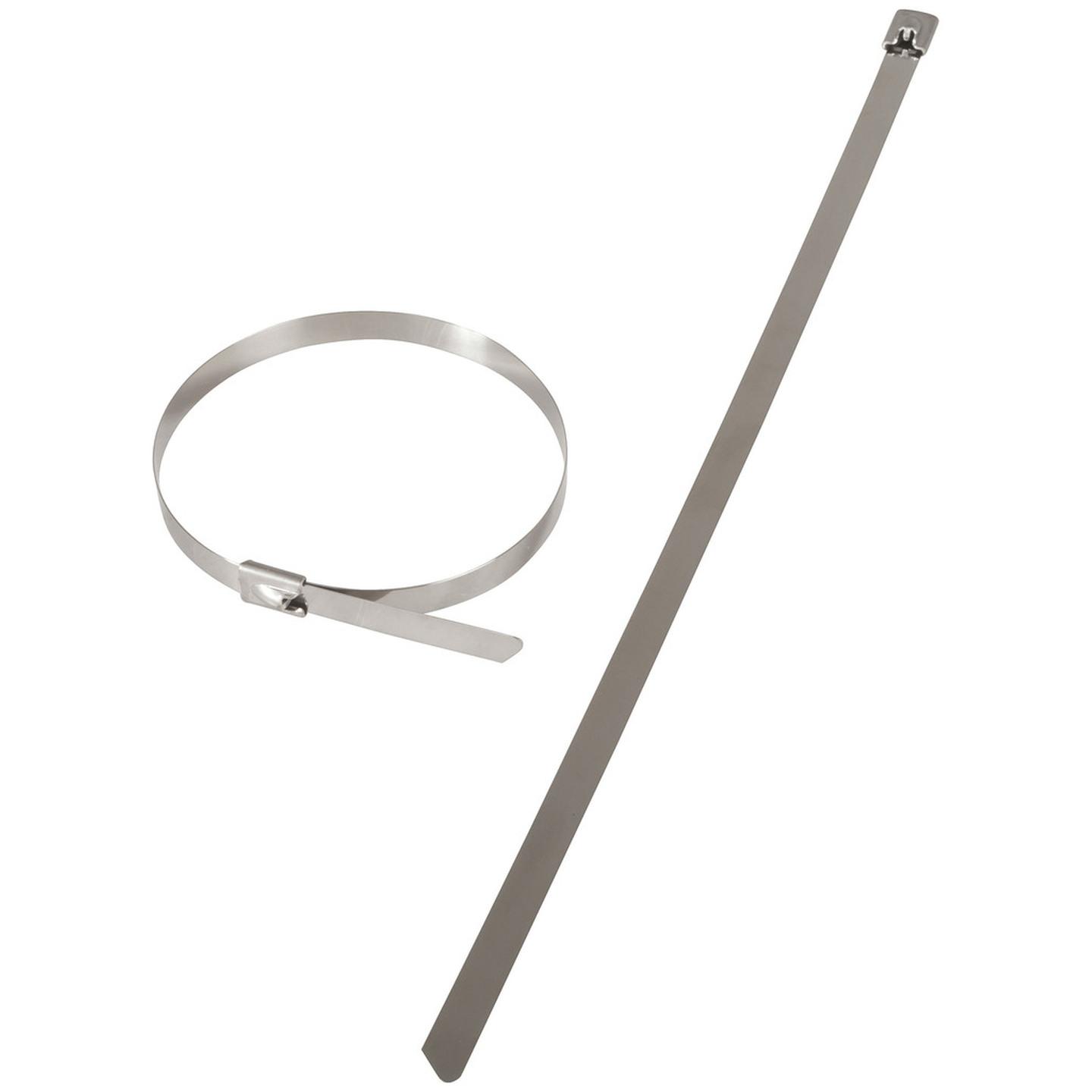 200 x 7.9mm Stainless Steel Cable Ties - 10 Pack