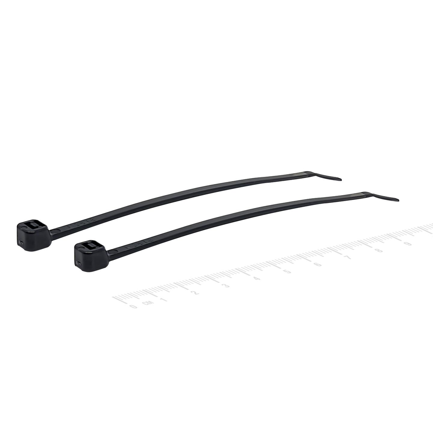 100mm Black Cable Ties - Pack of 20