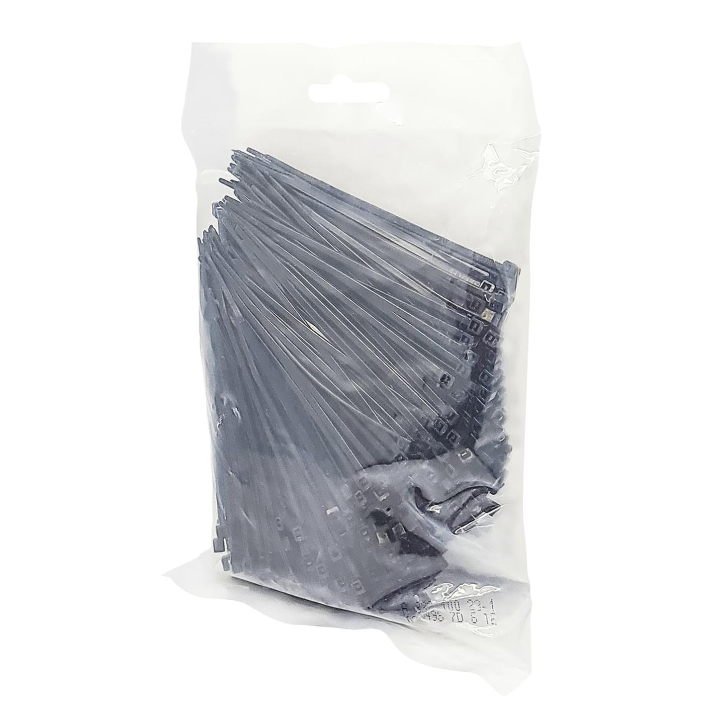 100mm Black Cable Ties - Pack of 500