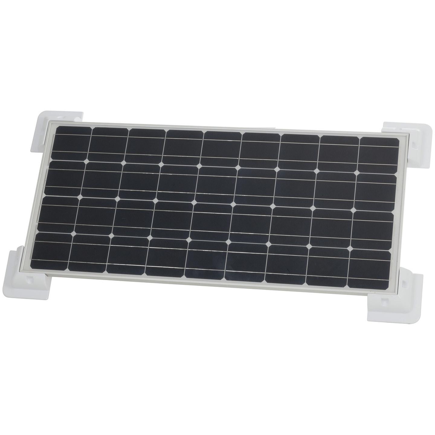 White ABS Solar Panel Corner Mounting Brackets - Set of 4