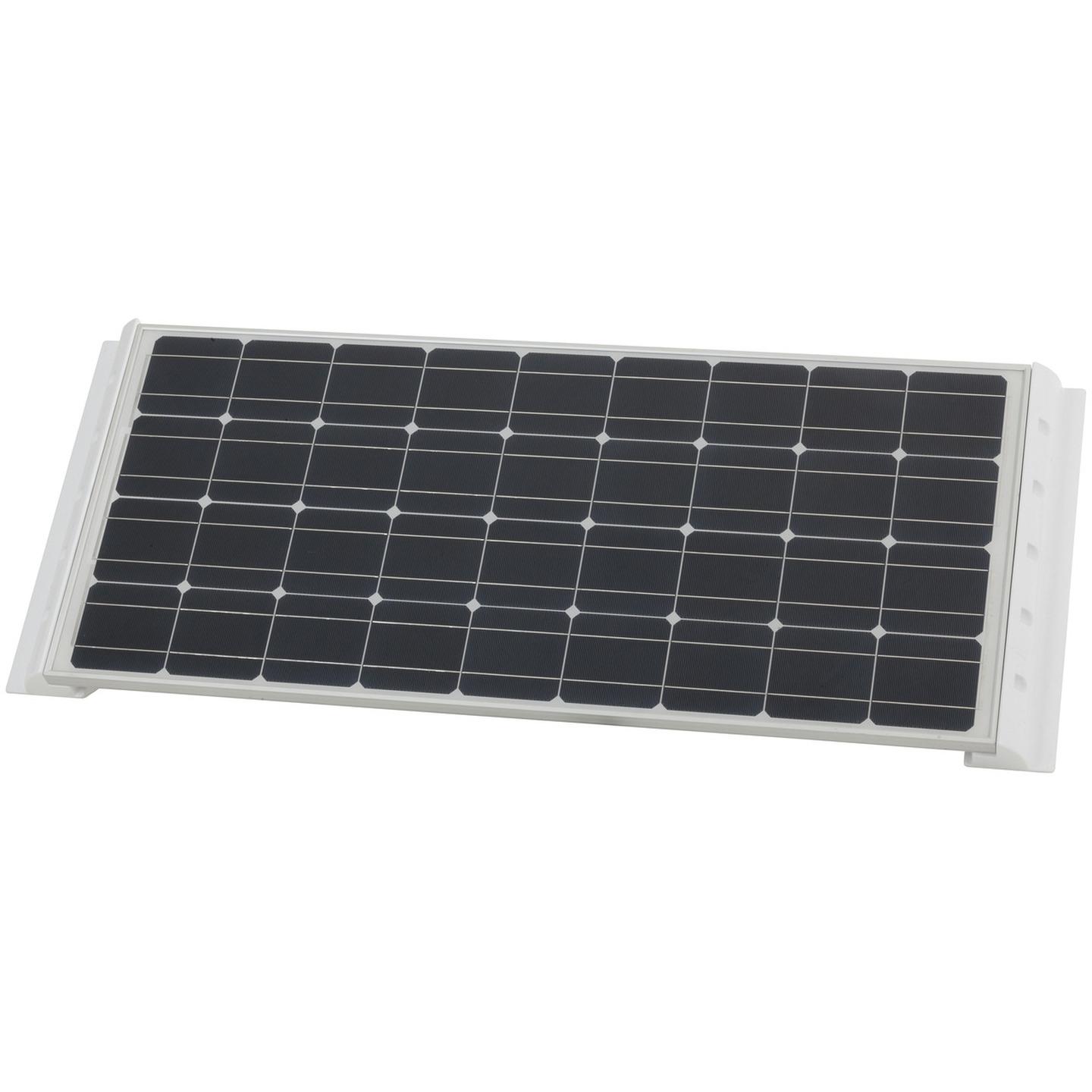 White ABS Solar Panel Spoiler Mounting Brackets - Pair