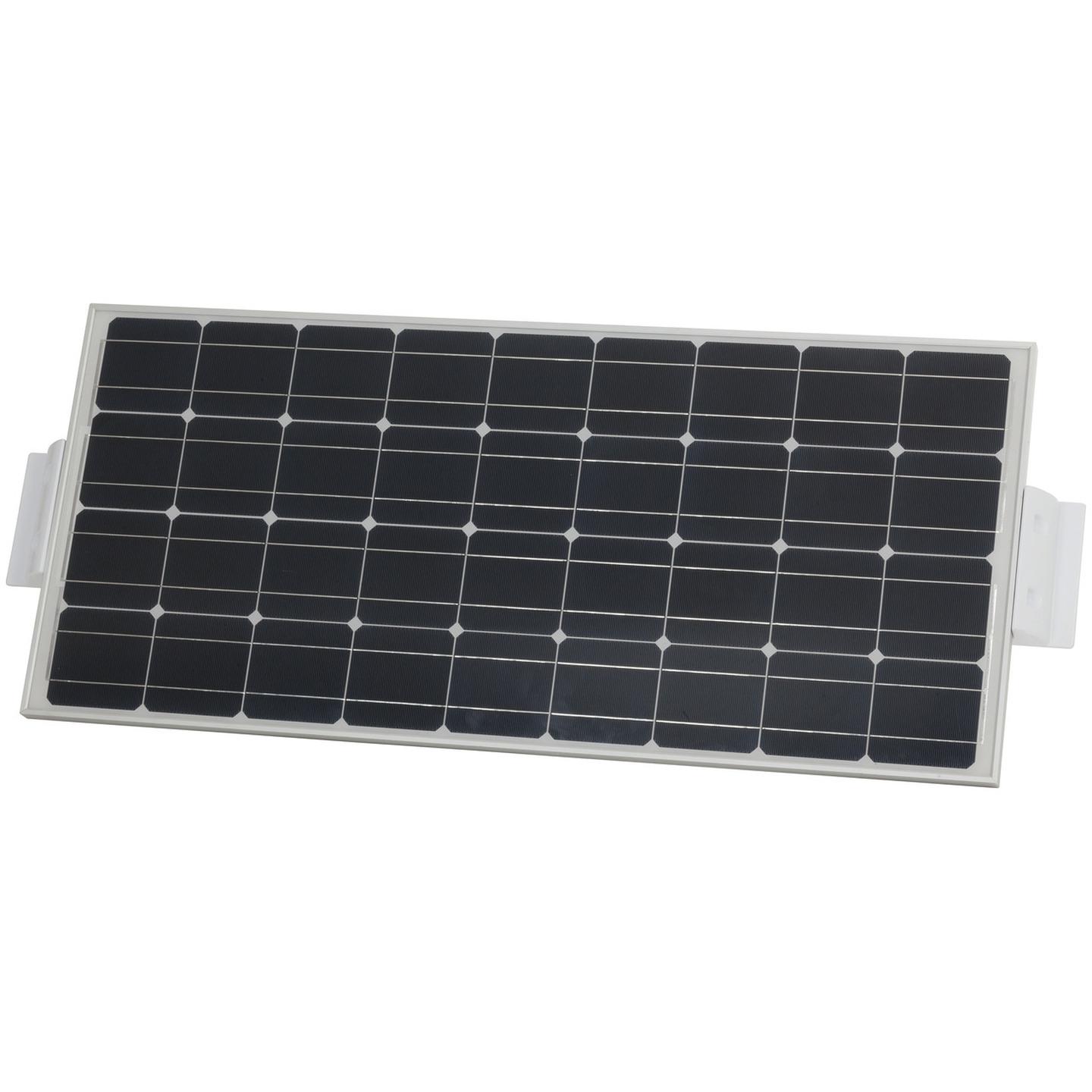 White ABS Solar Panel Spoiler Mounting Brackets - Pair