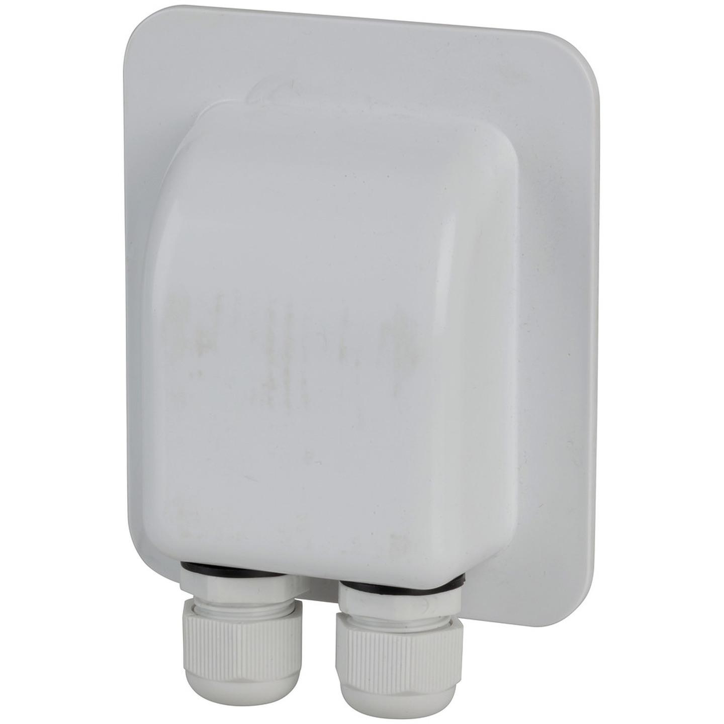 White ABS Solar Cable Entry Point