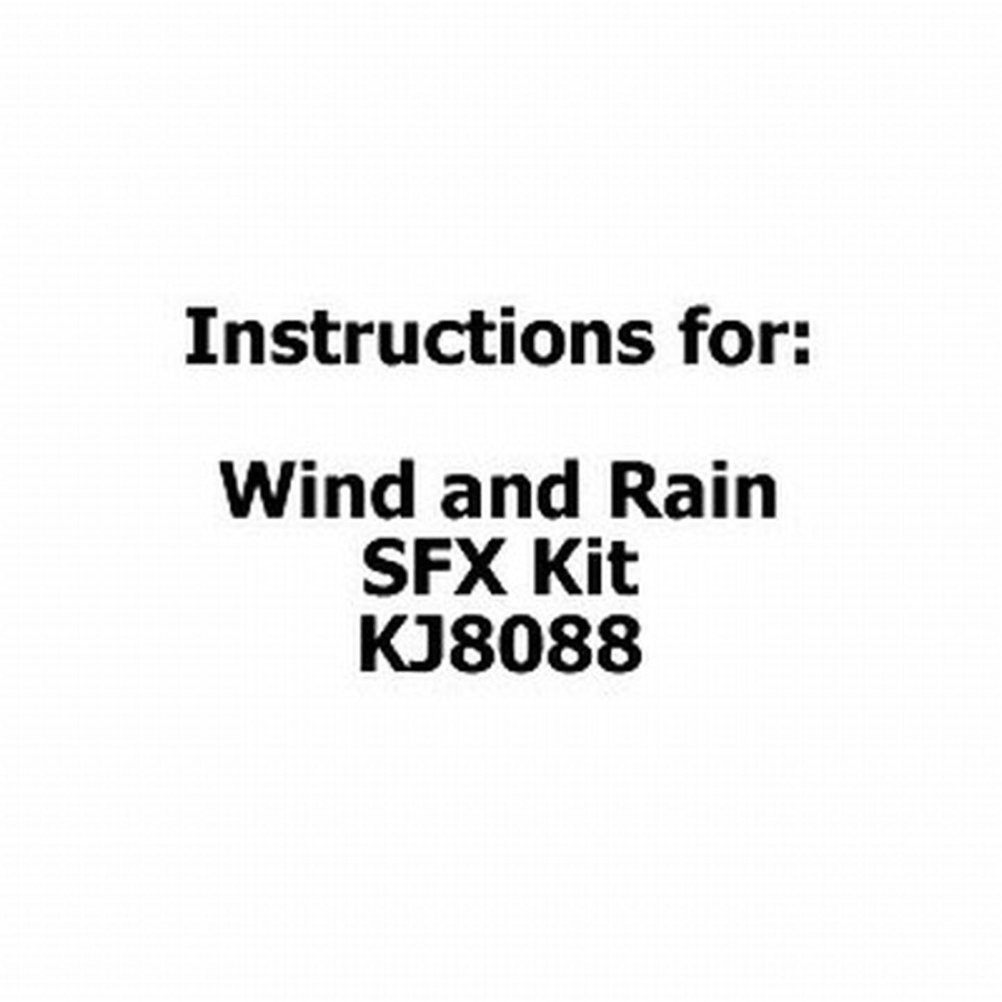 Instructions for Wind and Rain SFX Kit KJ8088