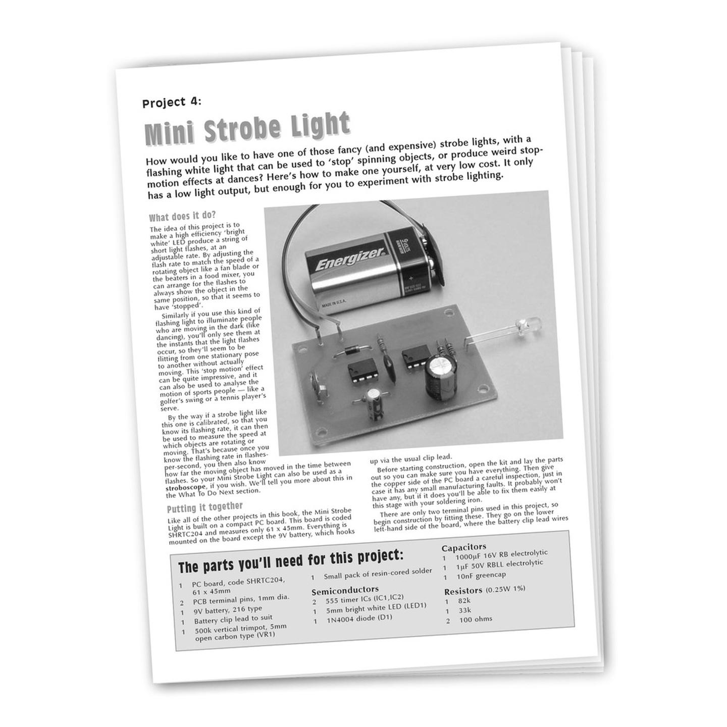 Instructions to suit SC2 Project - KJ8206 Mini Strobe Light