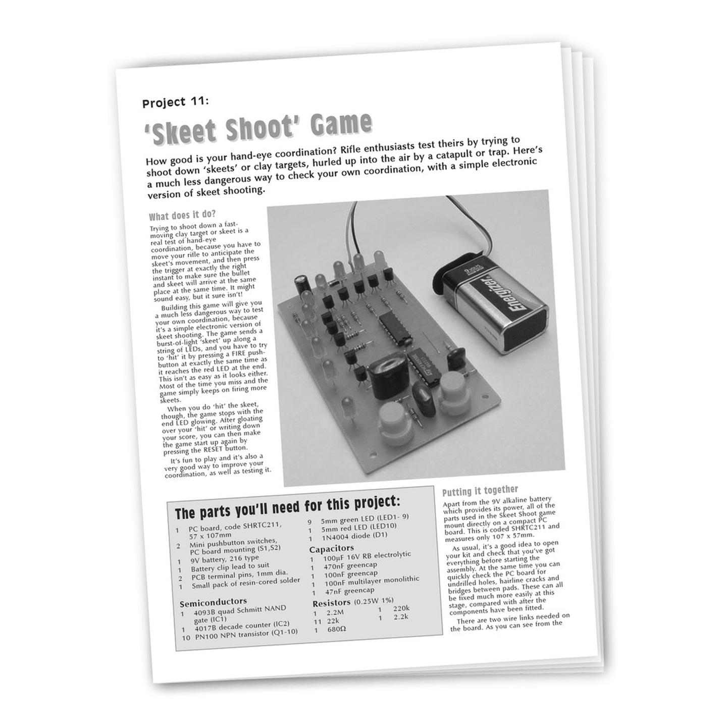 Instructions to suit SC2 Project - KJ8220 Skeet shooting game