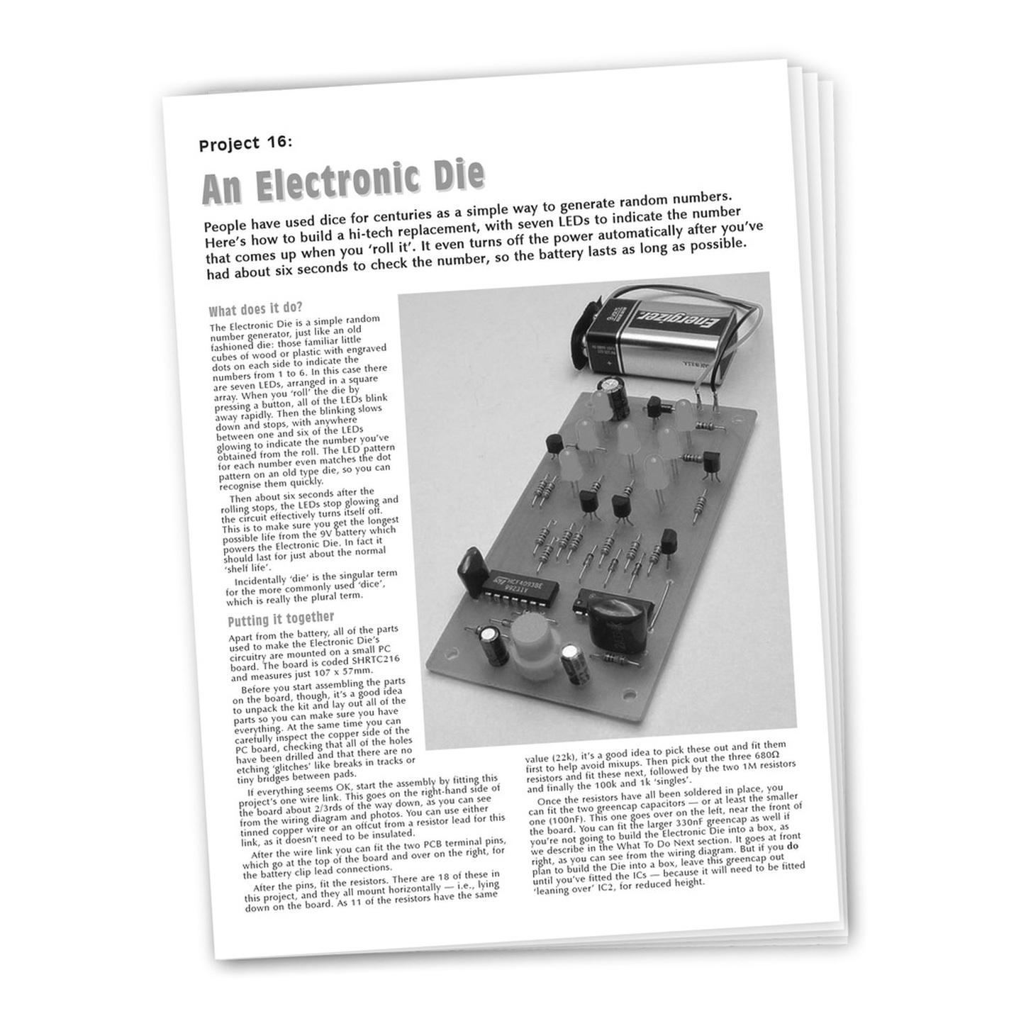 Instructions to Suit SC2 Project 16 - Electronic Dice KJ8222