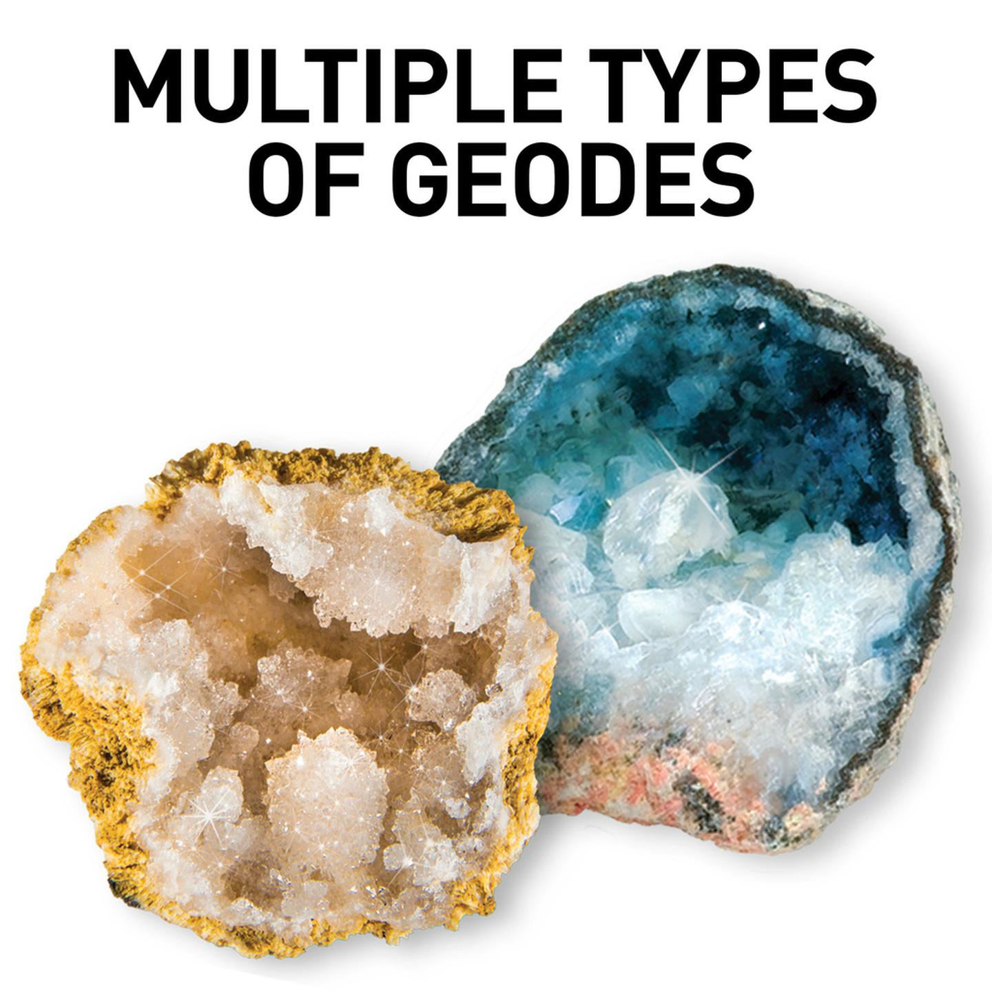 Science Kit - Break open 2 Real Geodes