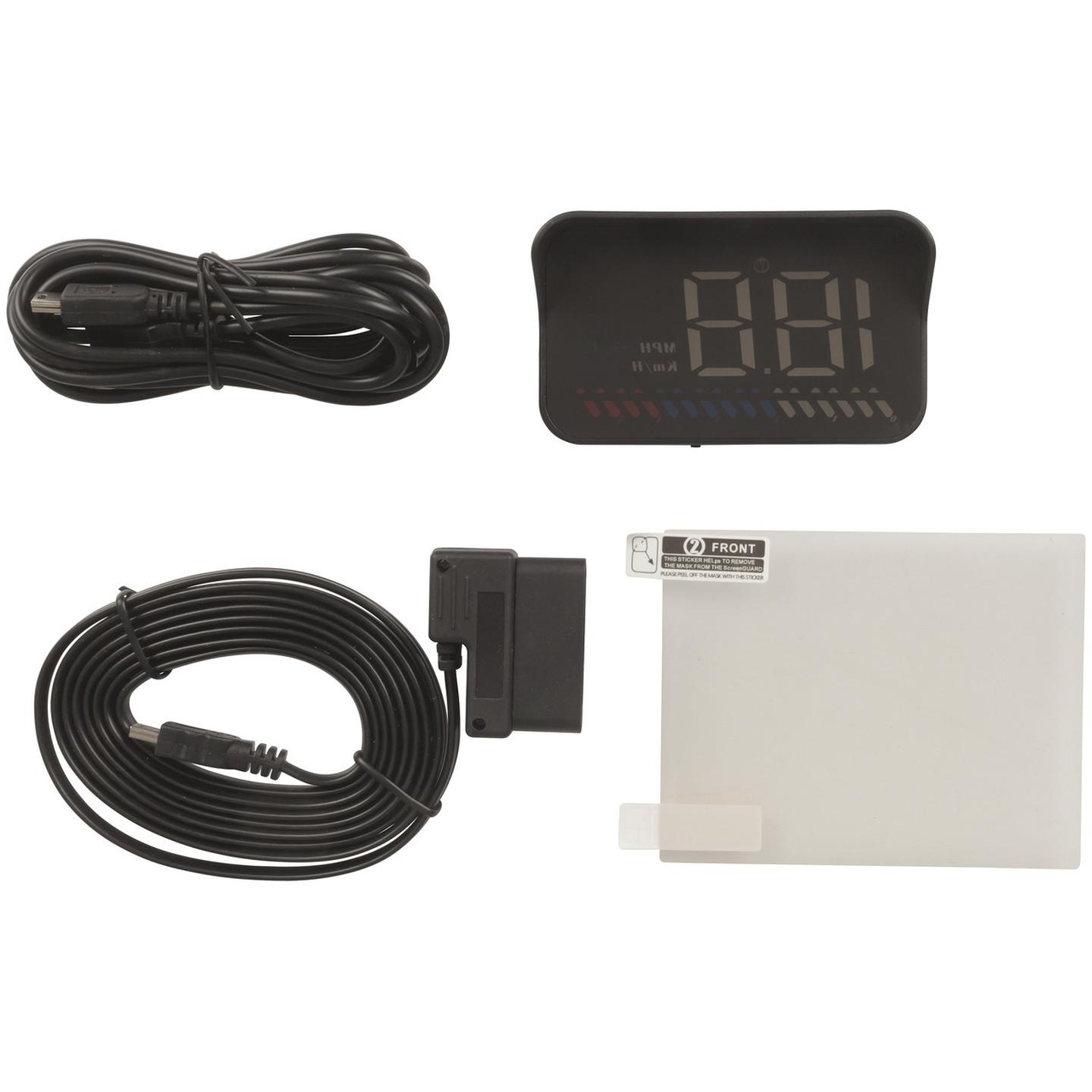 GPS Speedometer Head Up Display with OBDII Data