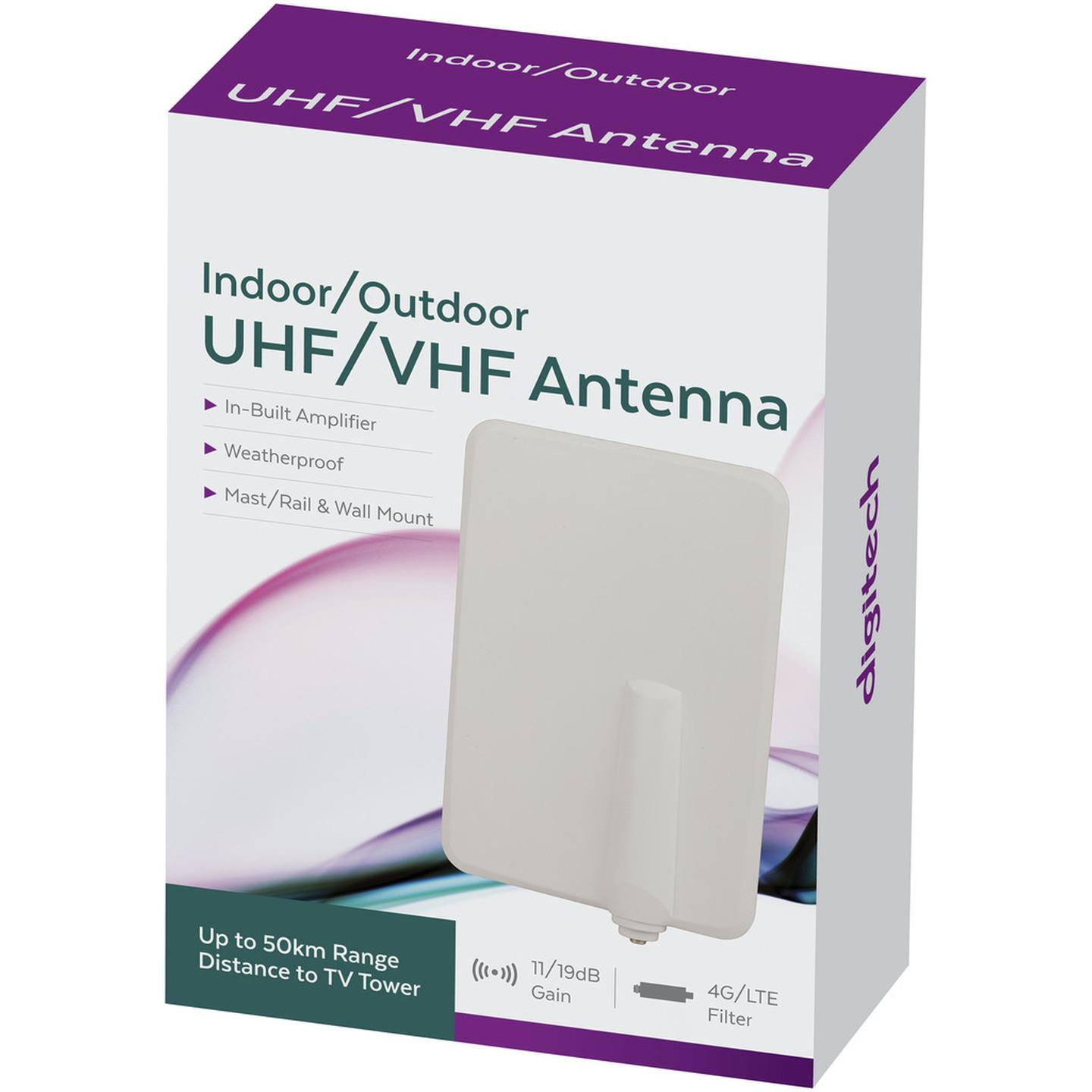 Slimline Indoor/Outdoor UHF/VHF Antenna