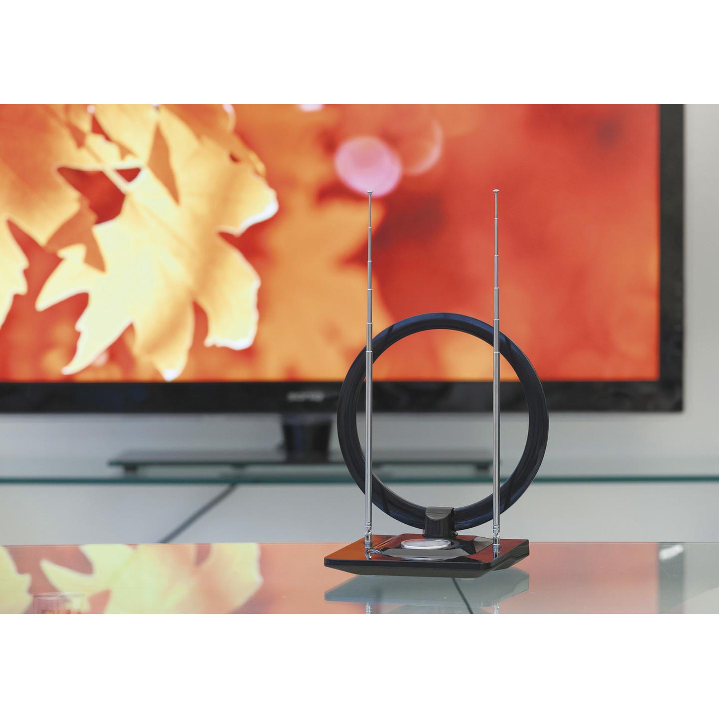 Slim Digital TV Indoor Antenna with Amplifier