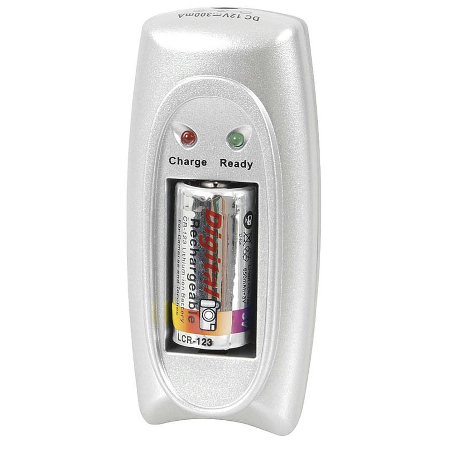 Lithium Ion CR123A Battery Charger