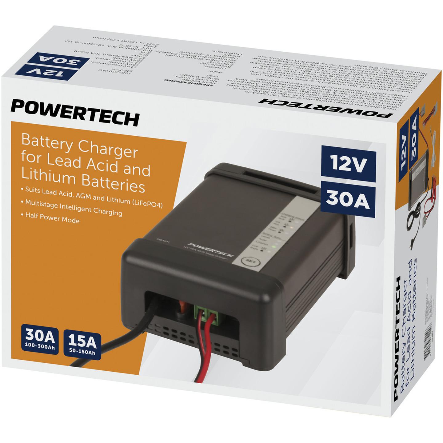 Multi-Stage Charger for Lithium and Lead Acid Batteries 12V 30A