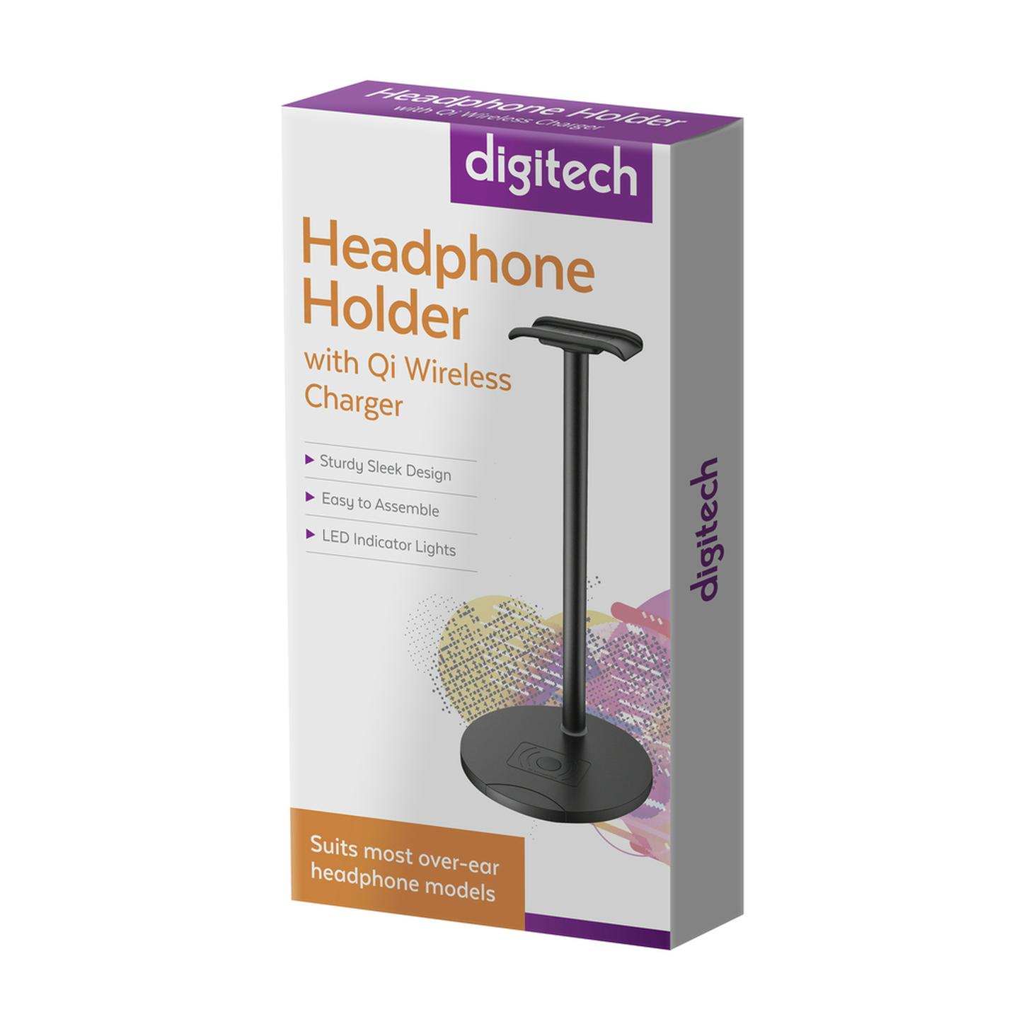 Headphone Holder with Qi Wireless Charger