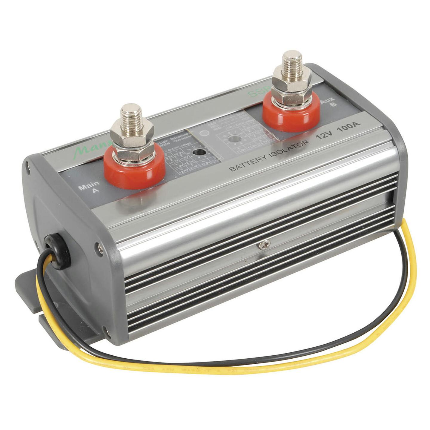 Dual Battery Isolators with Adjustable Disconnect/Reconnect - 12V Battery